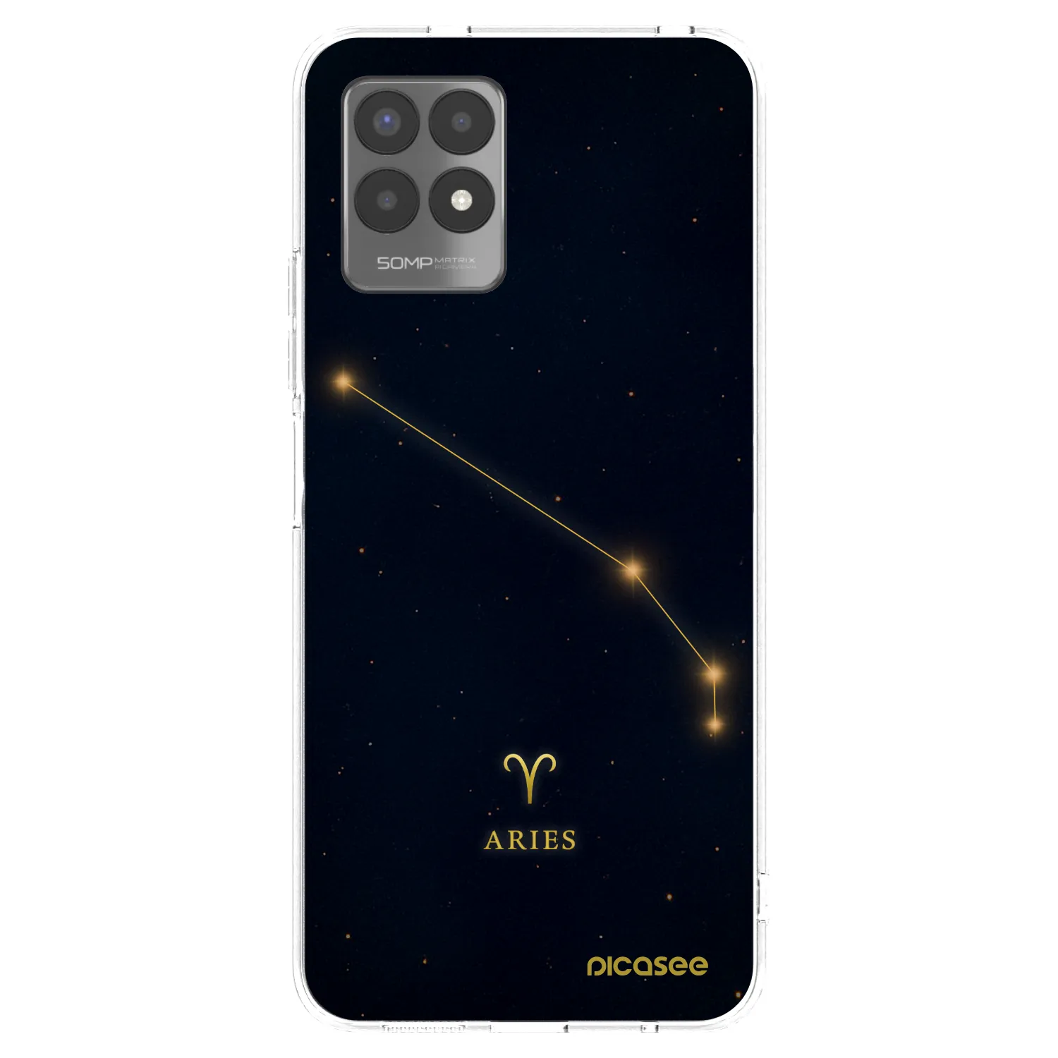 Picasee silikonska prozirna maskica za Realme 8i - ARIES