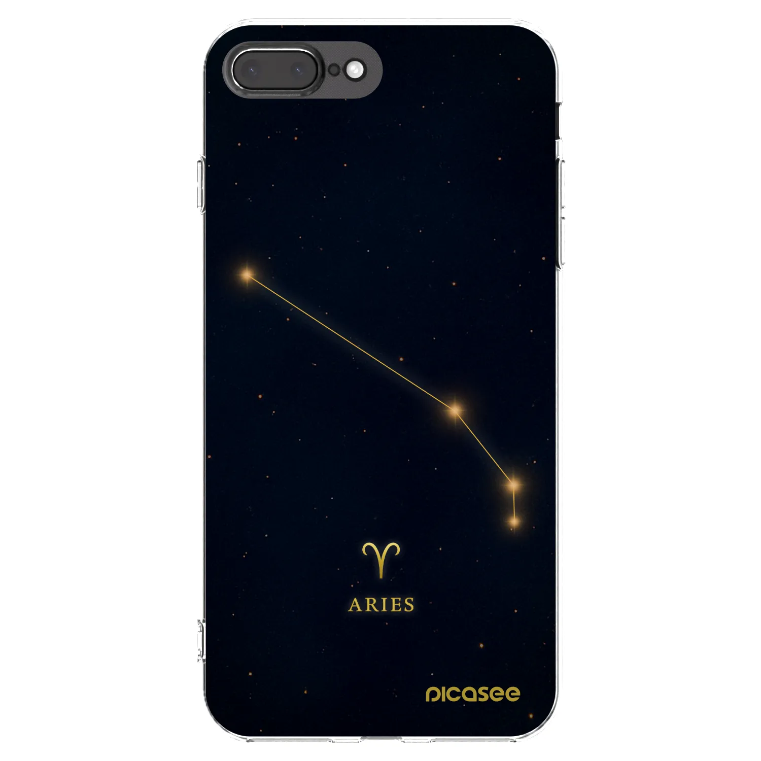 Picasee silikonska prozirna maskica za Apple iPhone 7 Plus - ARIES