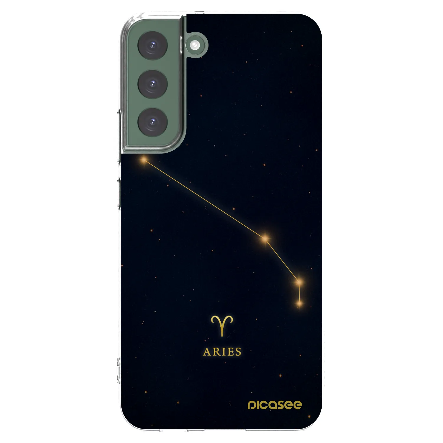 Picasee silikonska prozirna maskica za Samsung Galaxy S22+ 5G - ARIES