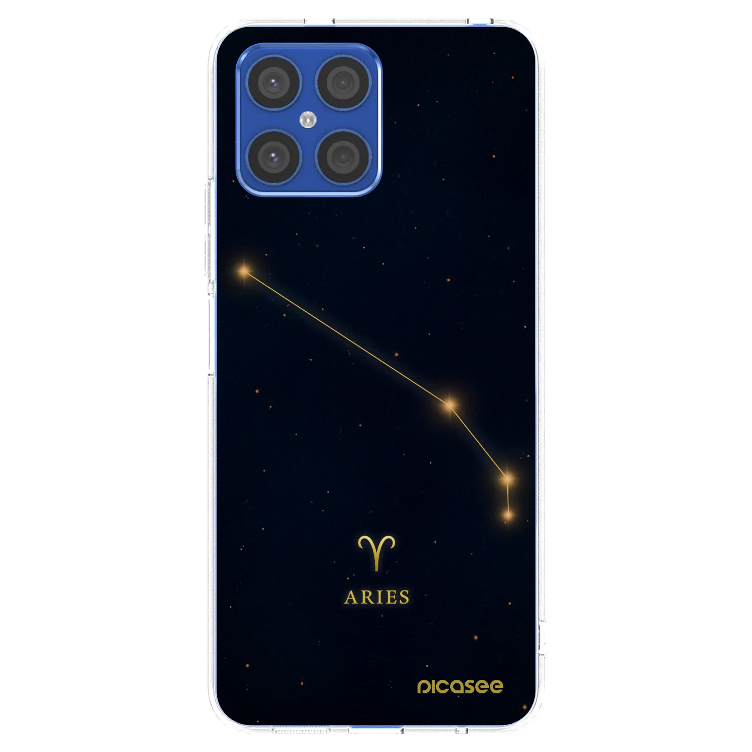 Picasee silikonska prozirna maskica za Honor X8 4G - ARIES