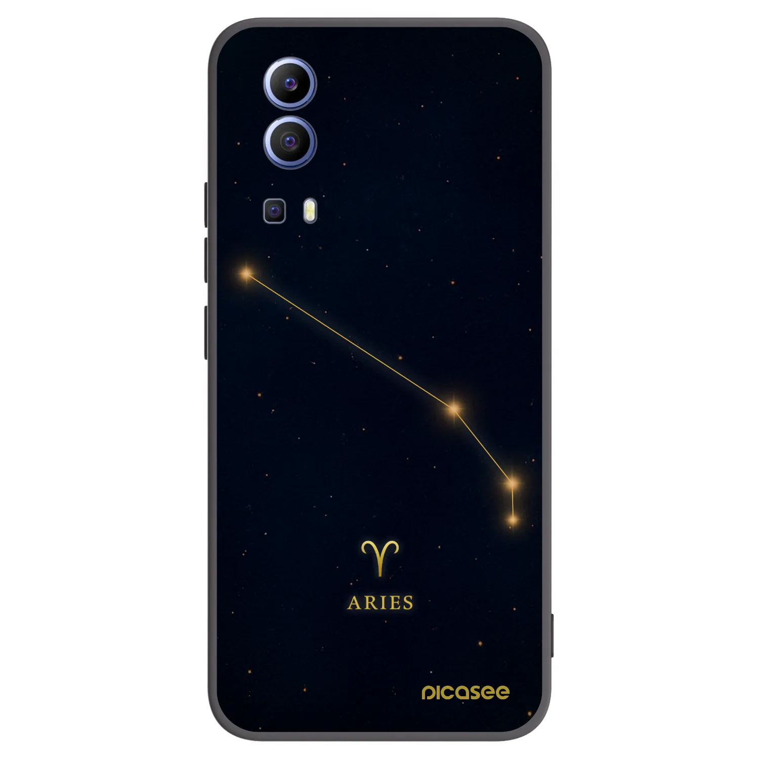 Picasee crna silikonska maskica za Vivo Y52 5G - ARIES