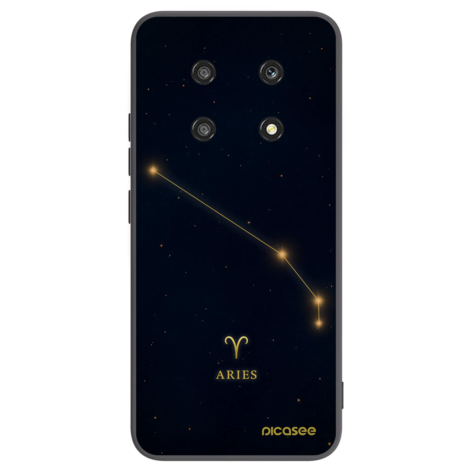 Picasee crna silikonska maskica za Honor Magic4 Lite 5G - ARIES