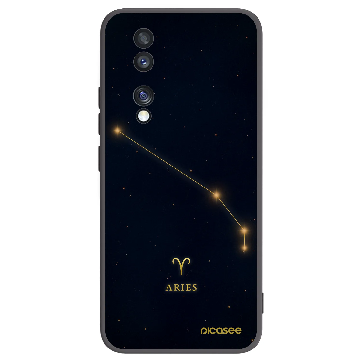 Picasee crna silikonska maskica za Honor 70 - ARIES