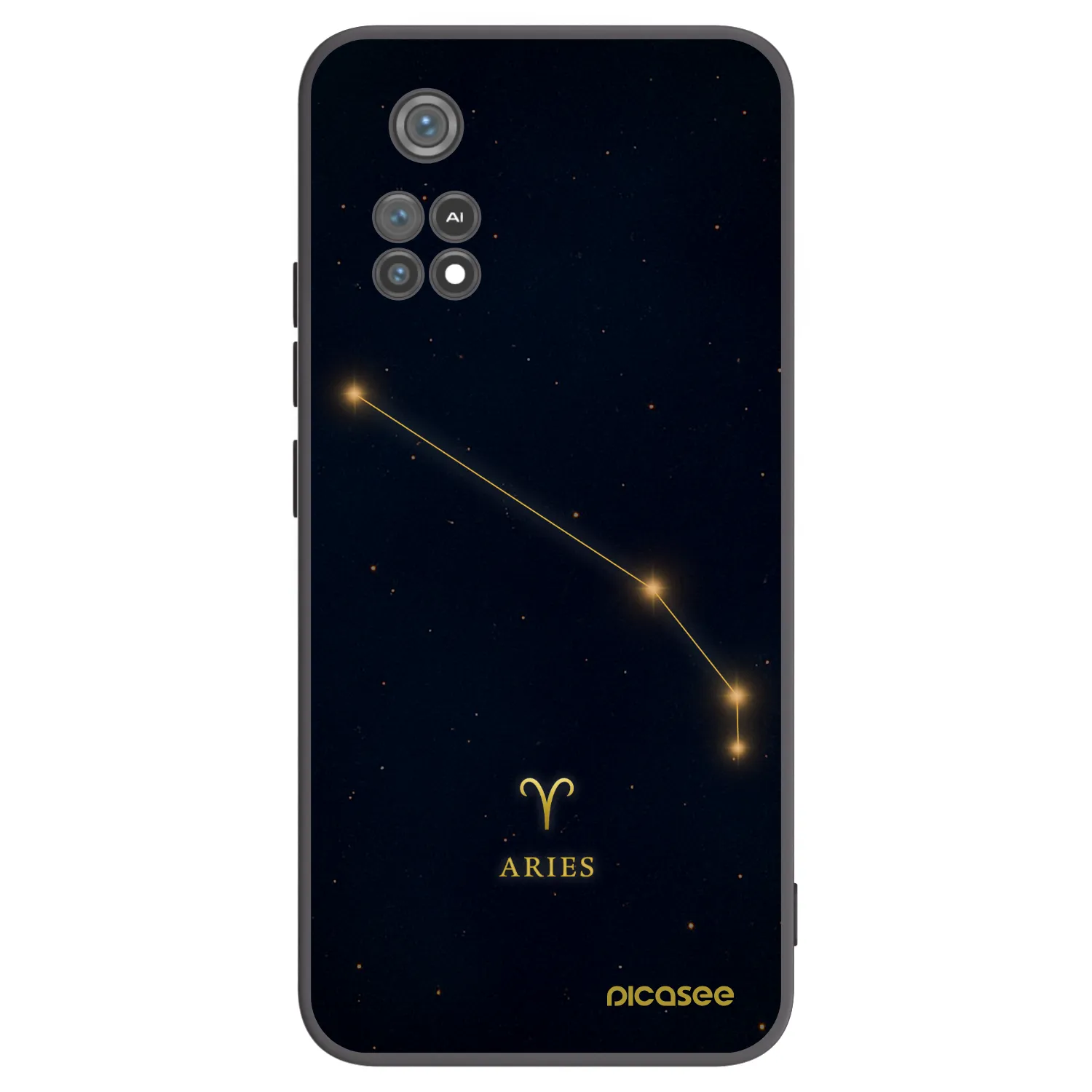 Picasee crna silikonska maskica za Xiaomi Poco M4 Pro - ARIES