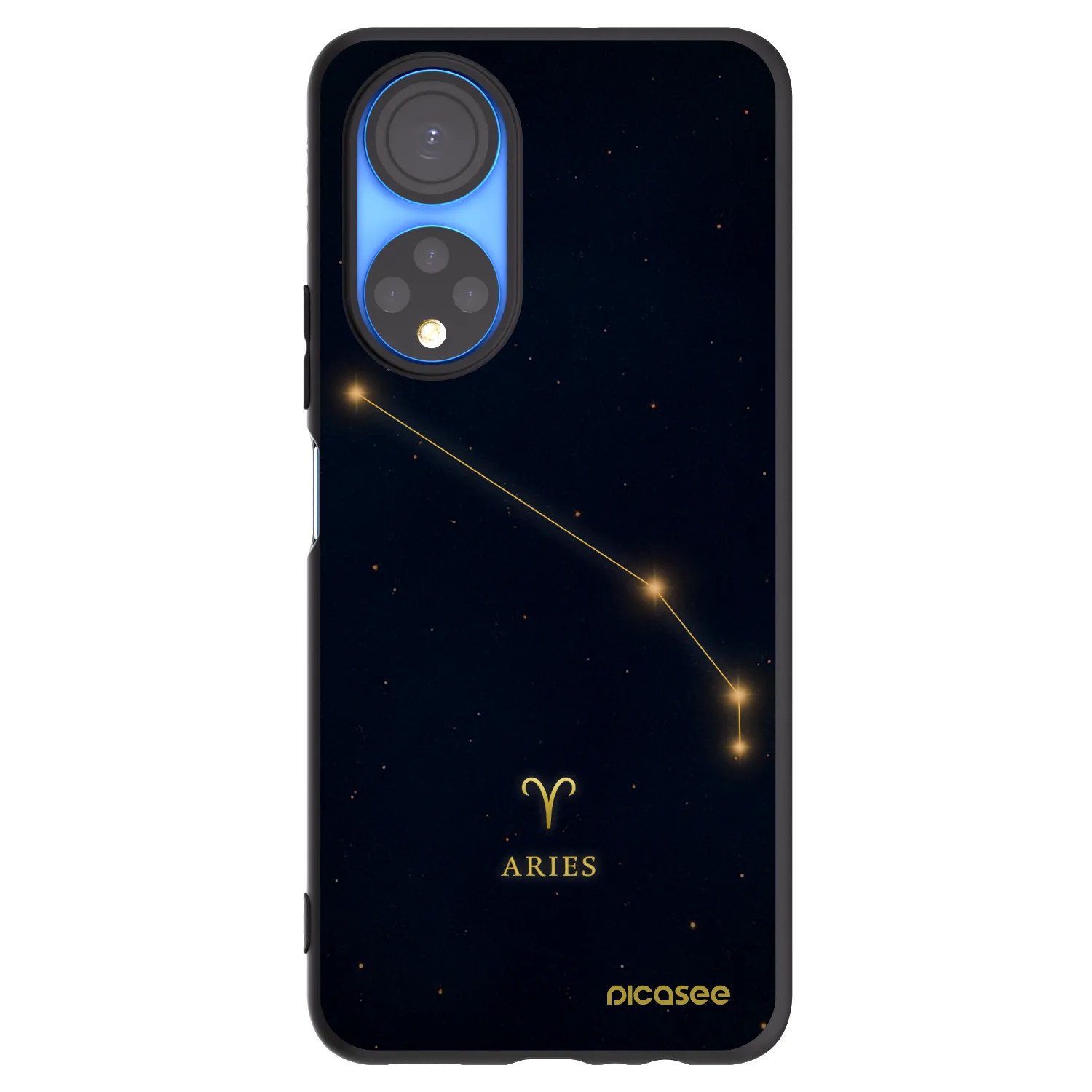 Picasee crna silikonska maskica za Honor X7 - ARIES