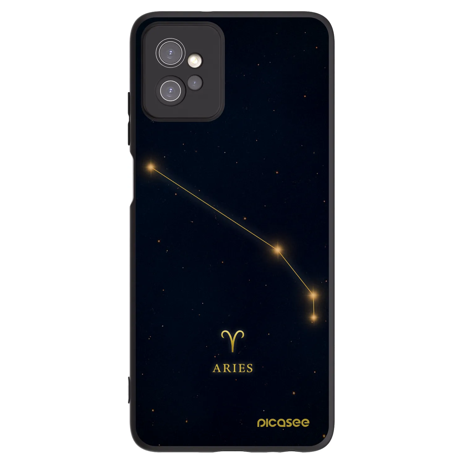 Picasee crna silikonska maskica za Motorola Moto G32 - ARIES