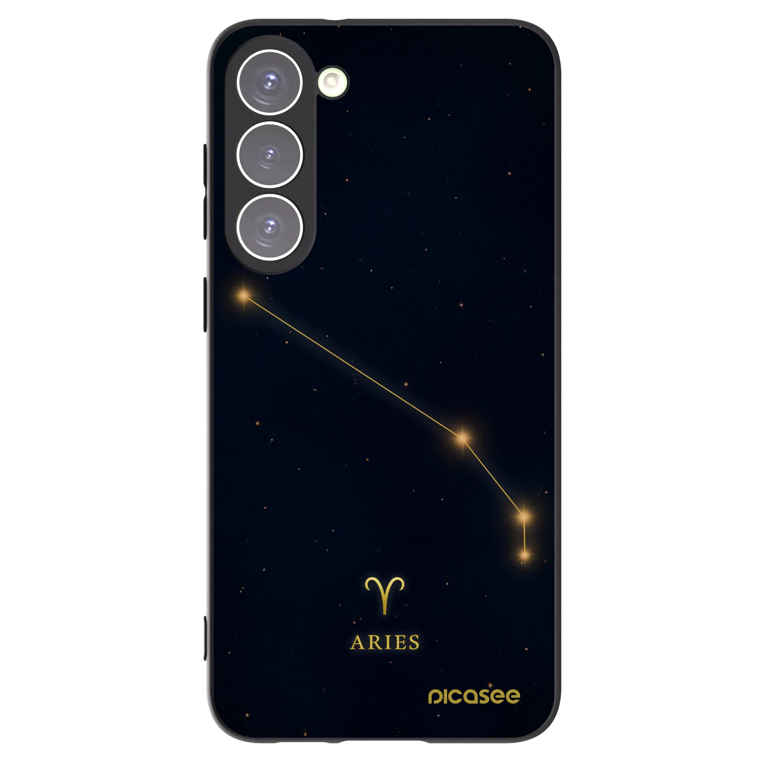 Picasee crna silikonska maskica za Samsung Galaxy S23+ 5G - ARIES