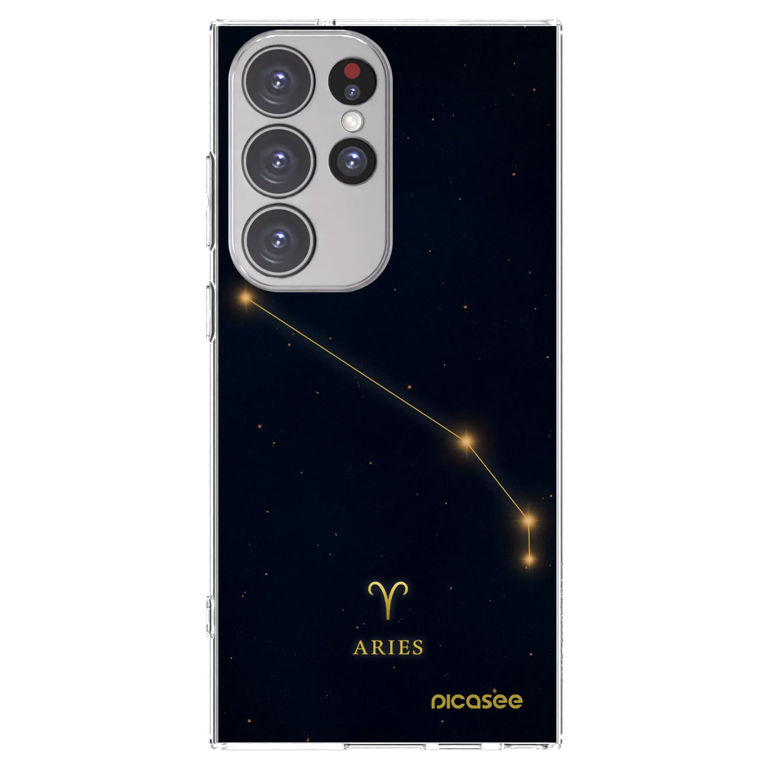 Picasee silikonska prozirna maskica za Samsung Galaxy S23 Ultra 5G - ARIES