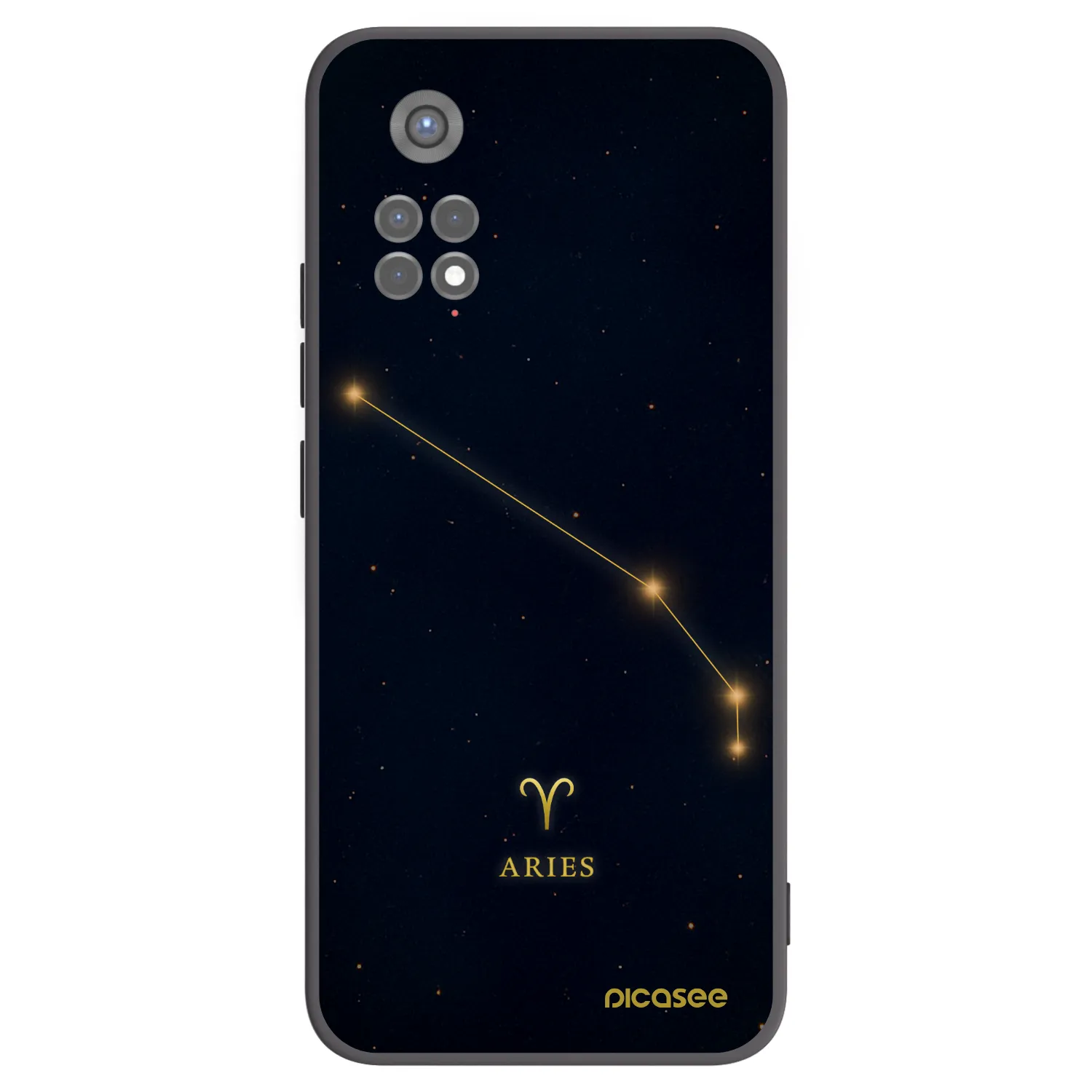Picasee crna silikonska maskica za Xiaomi Redmi Note 11S 5G - ARIES