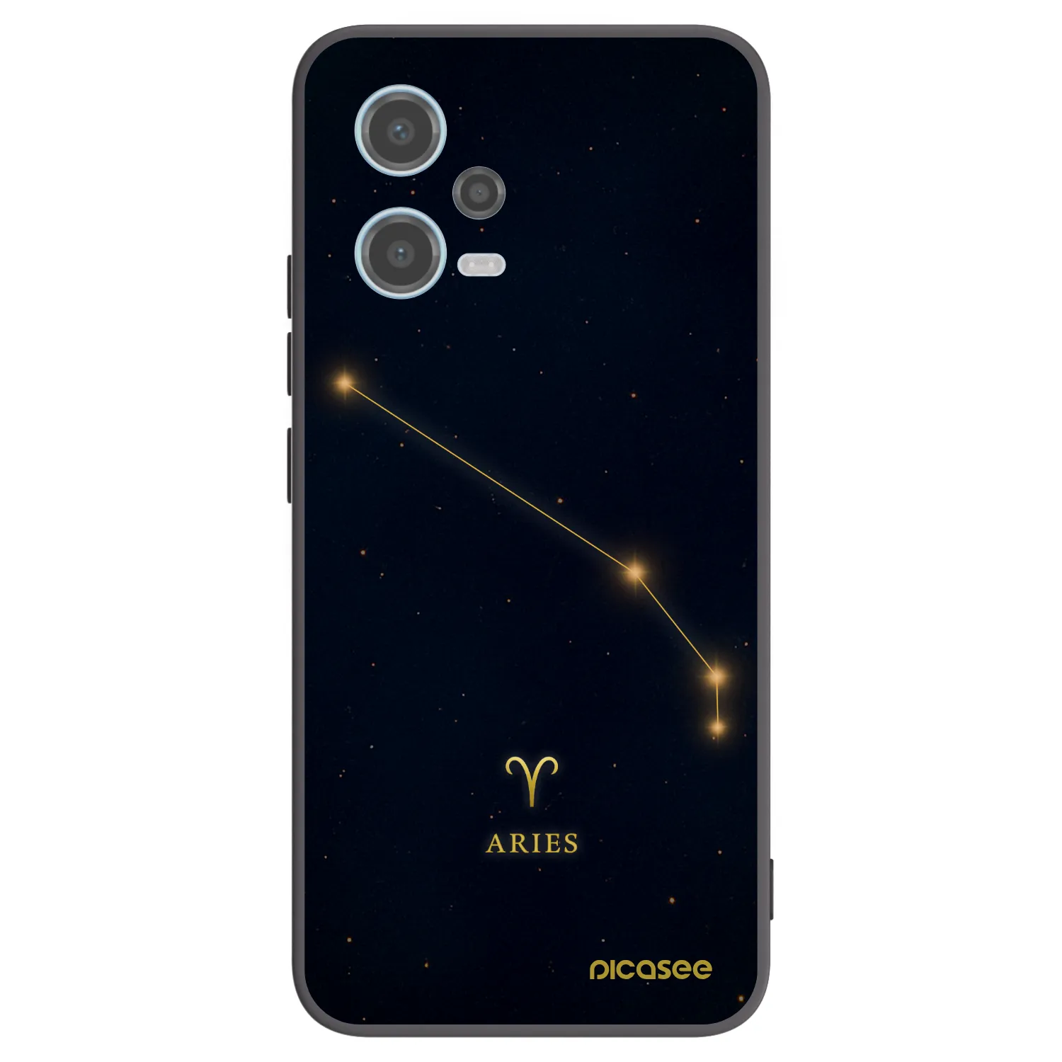 Picasee crna silikonska maskica za Xiaomi Redmi Note 12 5G - ARIES