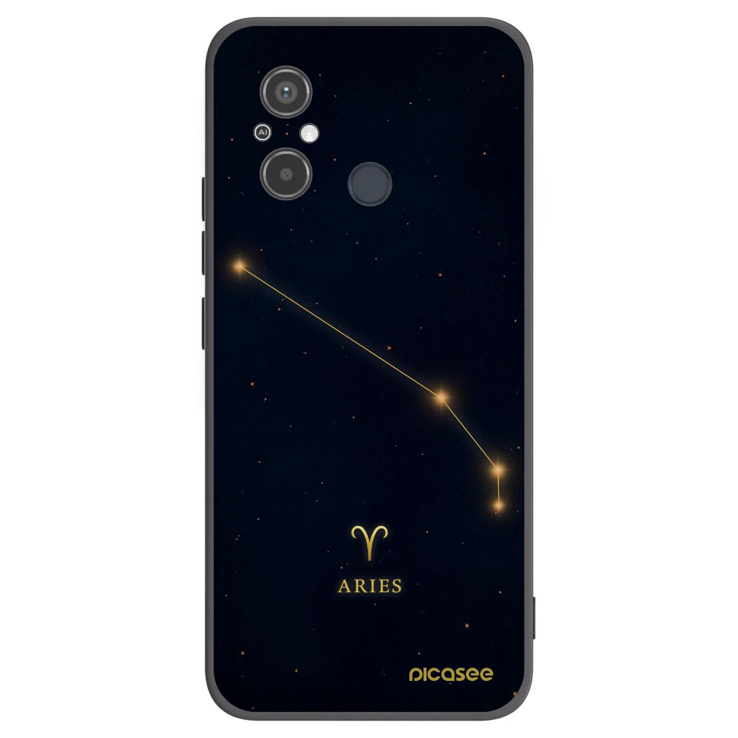 Picasee crna silikonska maskica za Xiaomi Redmi 12C - ARIES