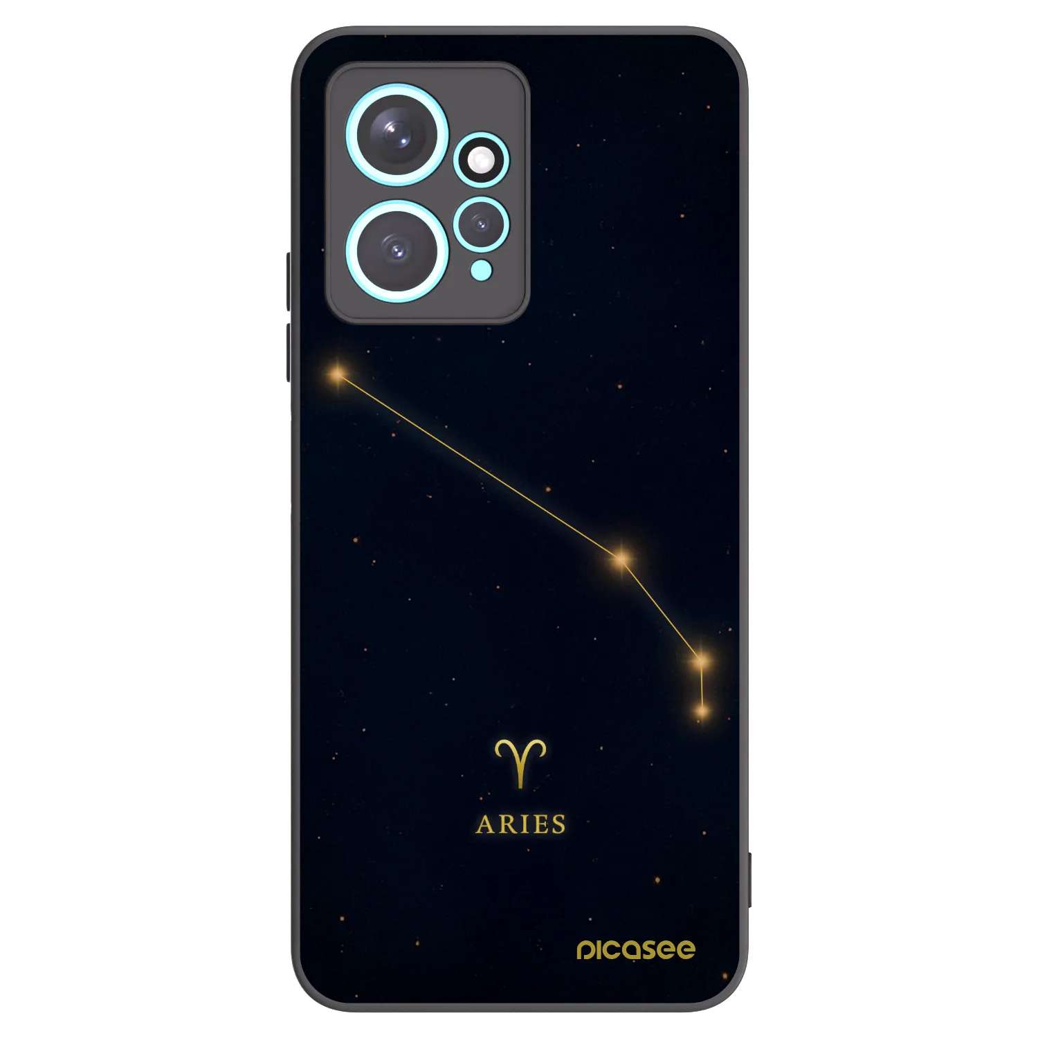 Picasee crna silikonska maskica za Xiaomi Redmi Note 12 4G - ARIES