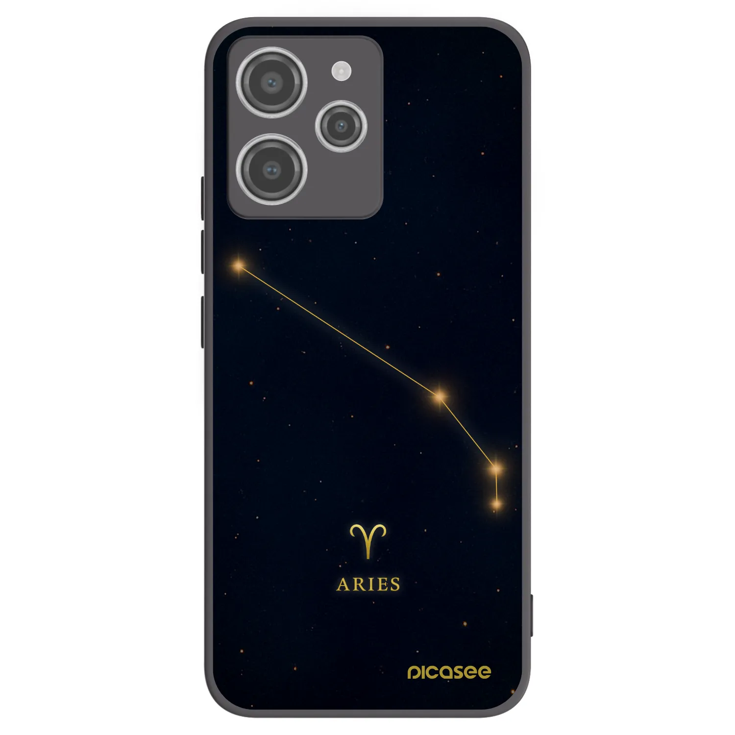 Picasee crna silikonska maskica za Xiaomi Redmi 12 4G - ARIES