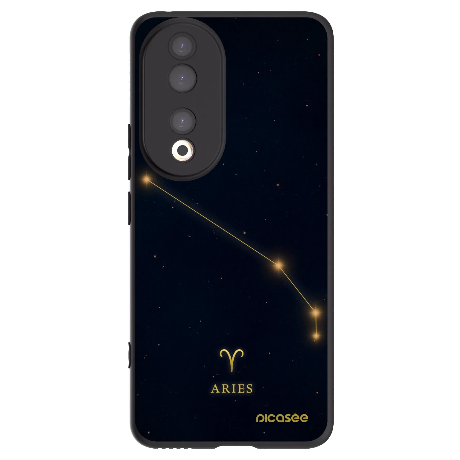Picasee crna silikonska maskica za Honor 90 5G - ARIES