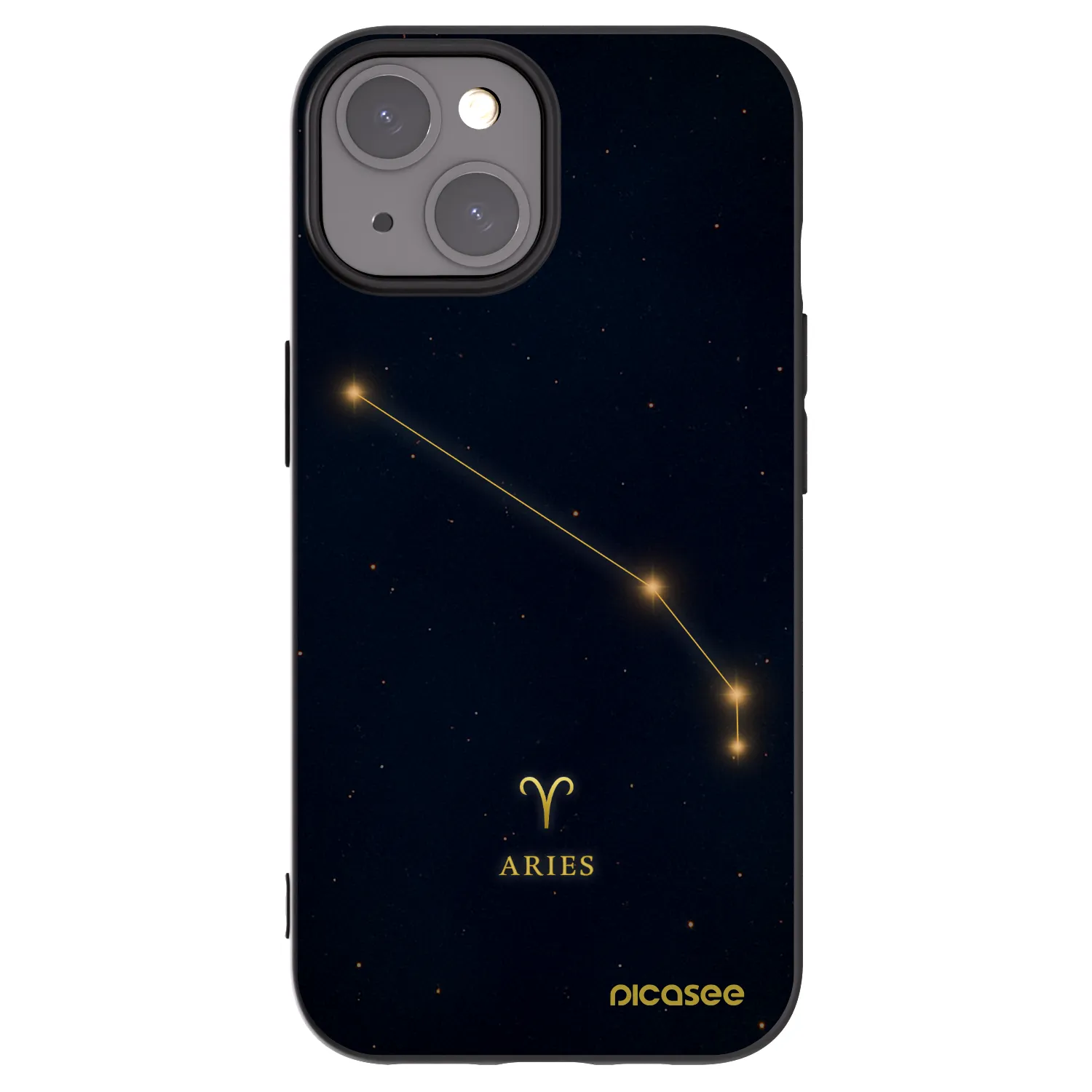 Picasee crna silikonska maskica za Apple iPhone 15 - ARIES