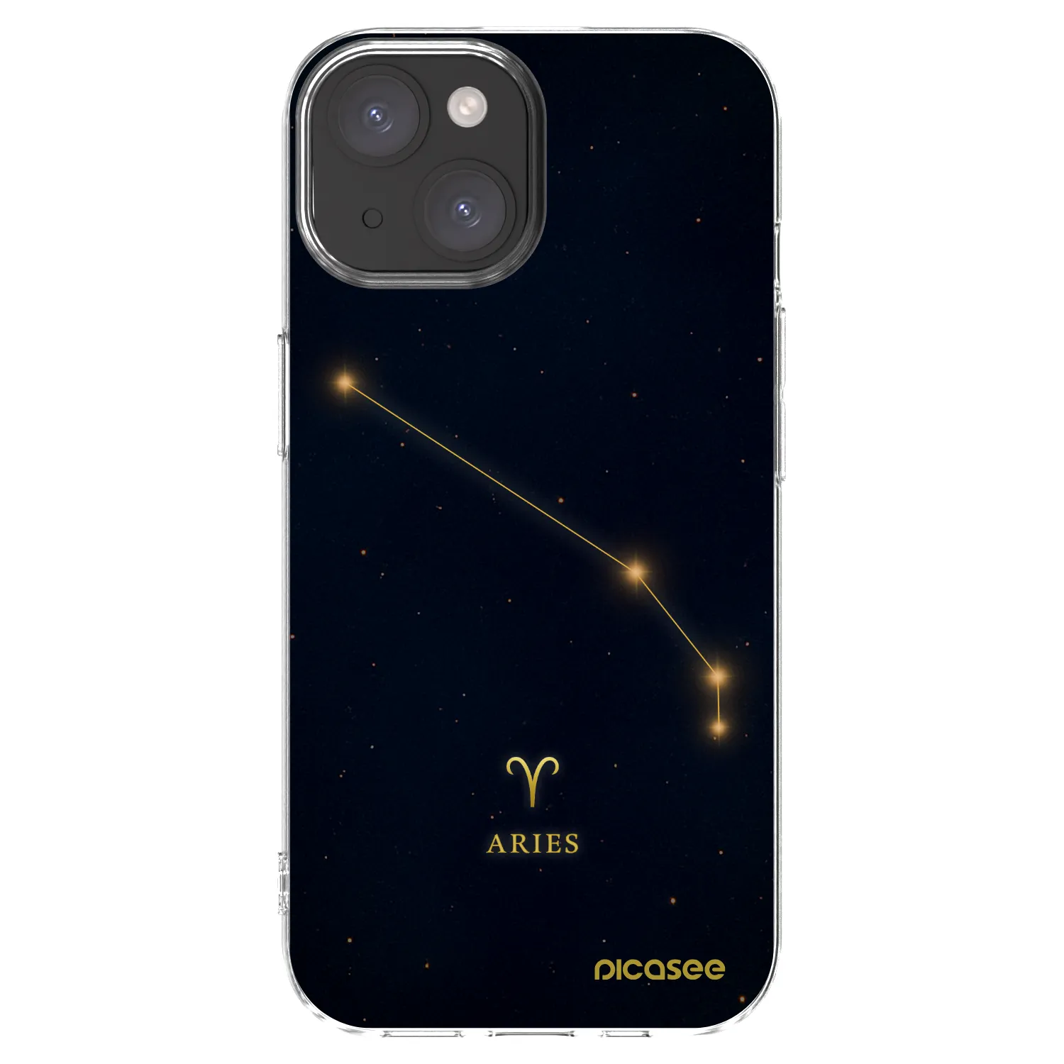 Picasee silikonska prozirna maskica za Apple iPhone 15 - ARIES