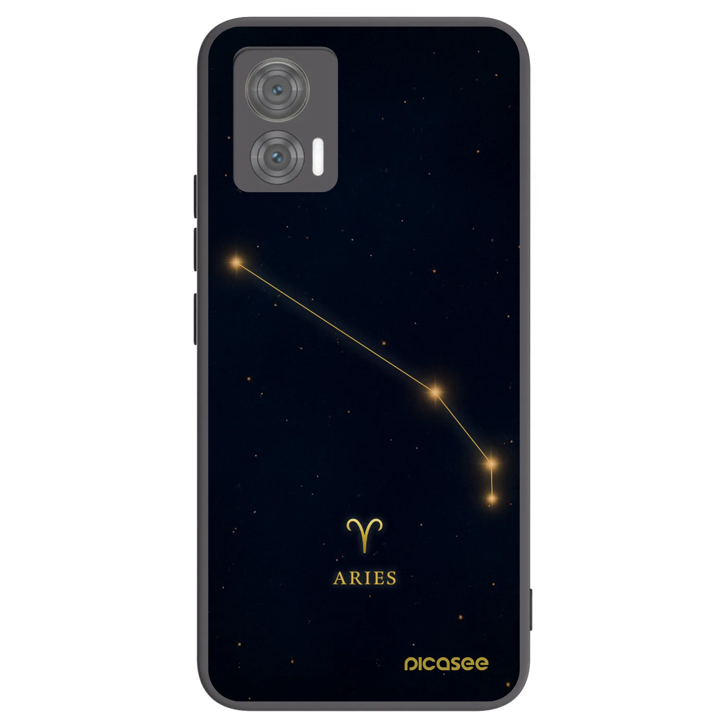 Picasee crna silikonska maskica za Motorola Edge 30 Neo - ARIES