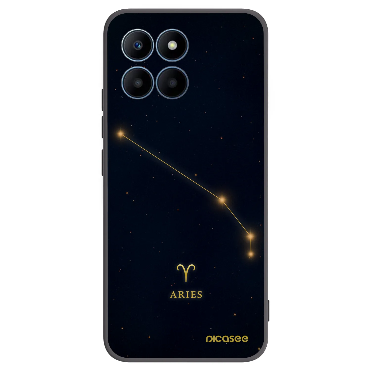 Picasee crna silikonska maskica za Honor 70 Lite - ARIES