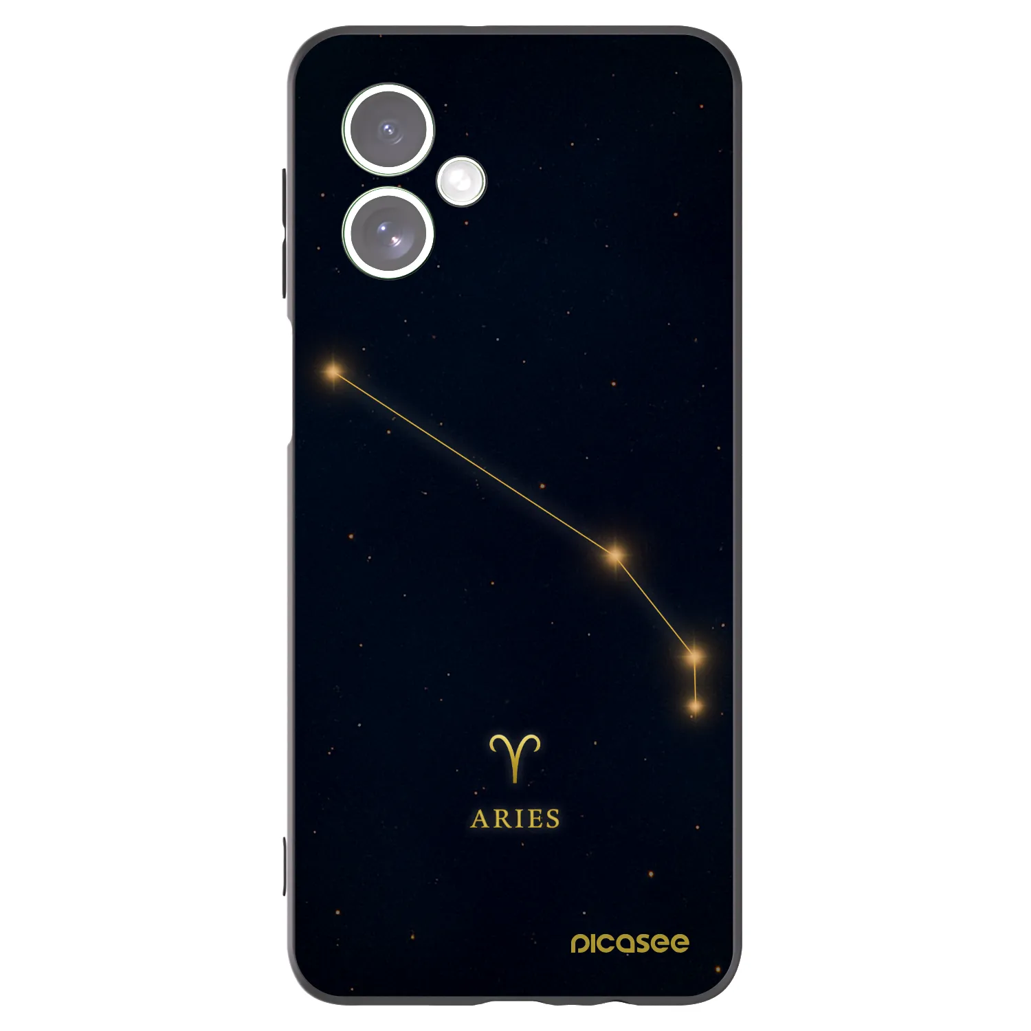 Picasee crna silikonska maskica za Motorola Moto G54 5G - ARIES