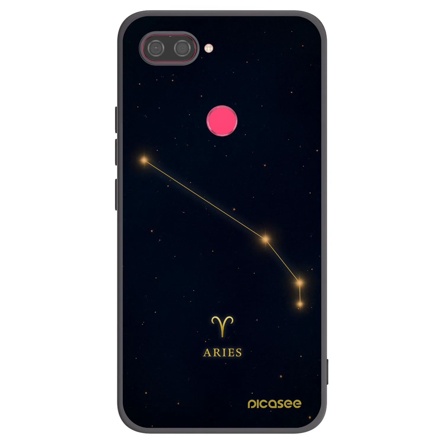 Picasee crna silikonska maskica za Xiaomi Mi 8 Lite - ARIES