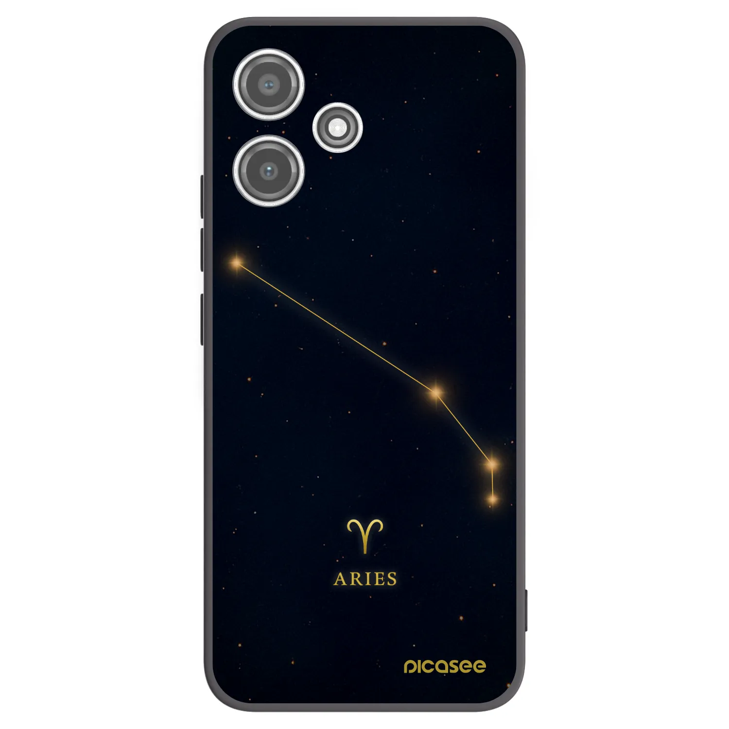 Picasee crna silikonska maskica za Xiaomi Redmi 12 5G - ARIES