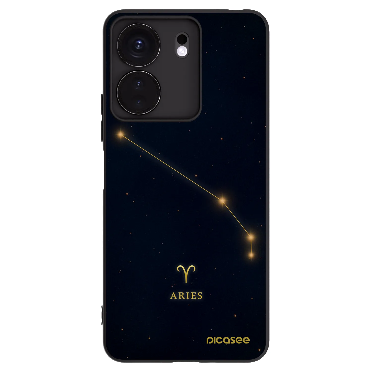 Picasee crna silikonska maskica za Xiaomi Redmi 13C 4G - ARIES
