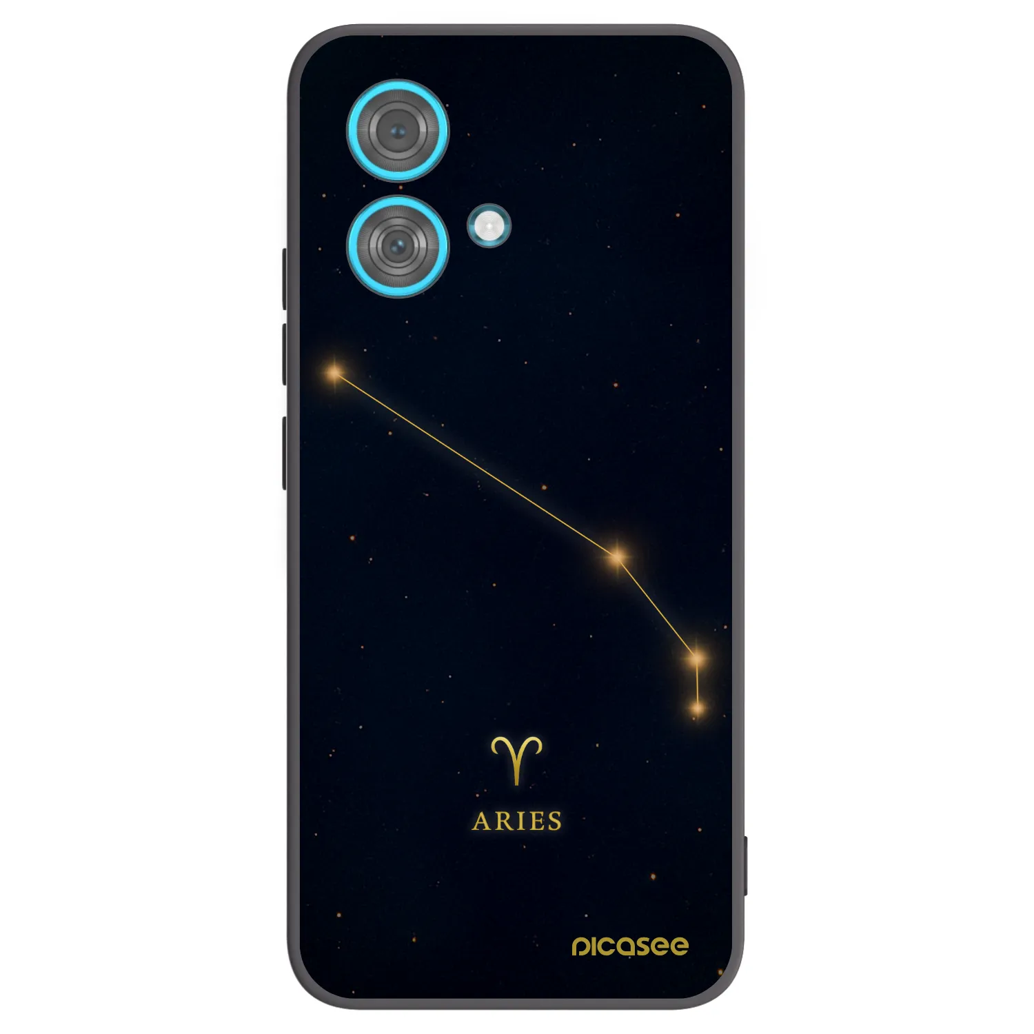 Picasee crna silikonska maskica za Motorola Edge 40 Neo - ARIES