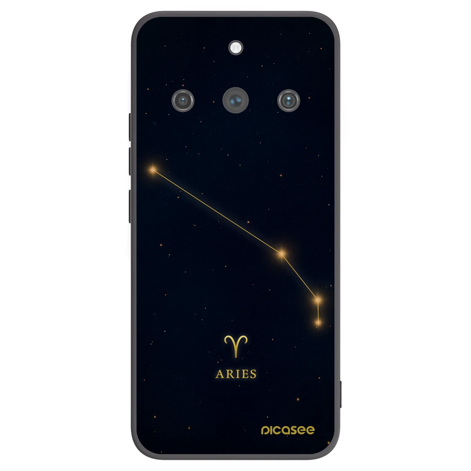 Picasee crna silikonska maskica za Realme 11 Pro+ - ARIES