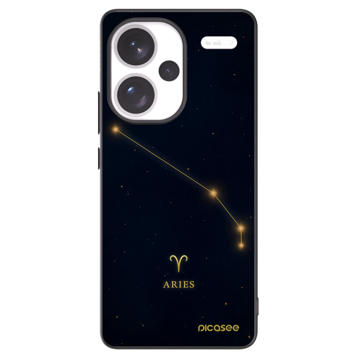 Picasee crna silikonska maskica za Xiaomi Redmi Note 13 Pro+ 5G - ARIES
