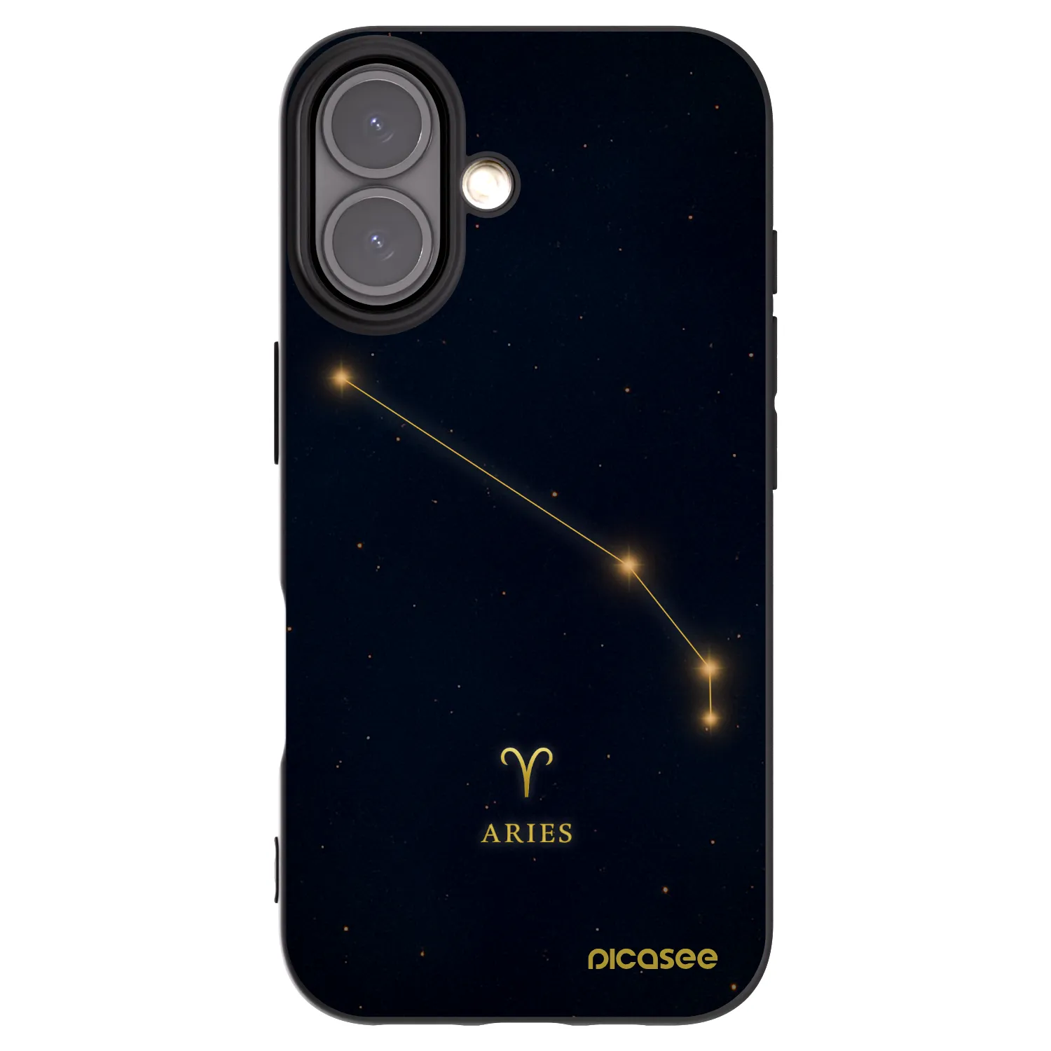 Picasee crna silikonska maskica za Apple iPhone 16 - ARIES
