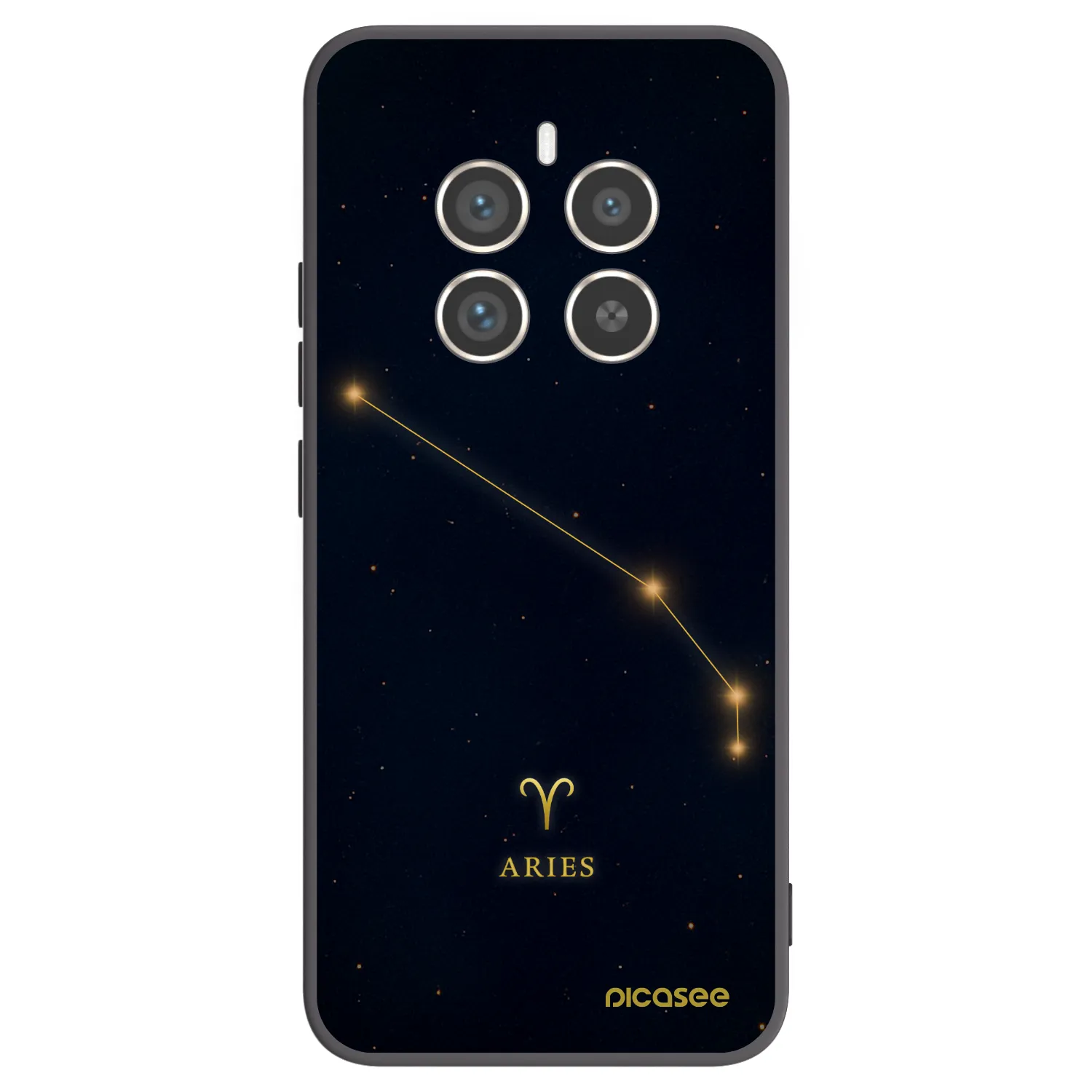 Picasee crna silikonska maskica za Realme 12 Pro 5G - ARIES