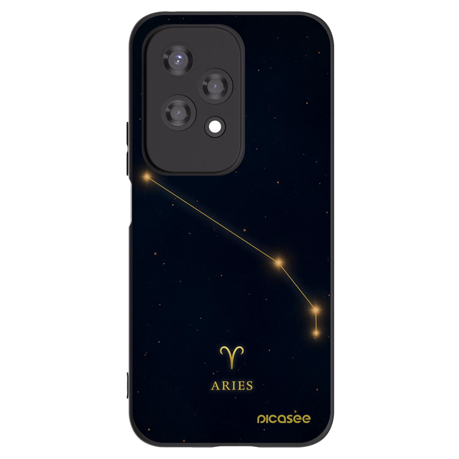 Picasee crna silikonska maskica za Honor 200 Lite - ARIES