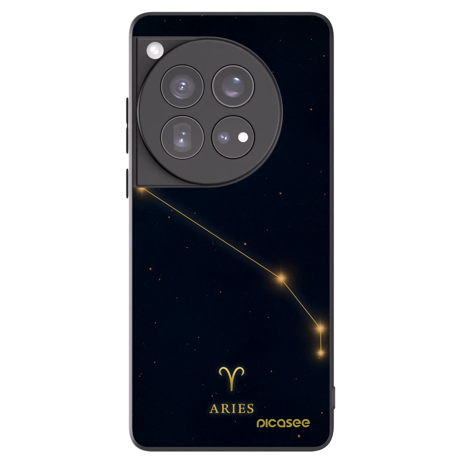 Picasee crna silikonska maskica za OnePlus 12 5G - ARIES
