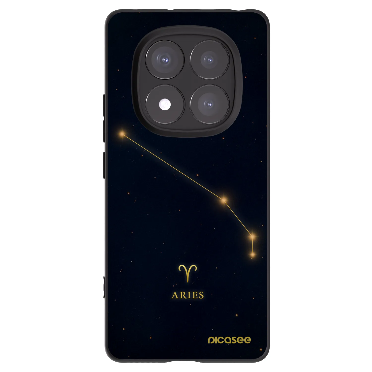 Picasee crna silikonska maskica za Xiaomi Redmi Note 14 Pro+ 5G - ARIES