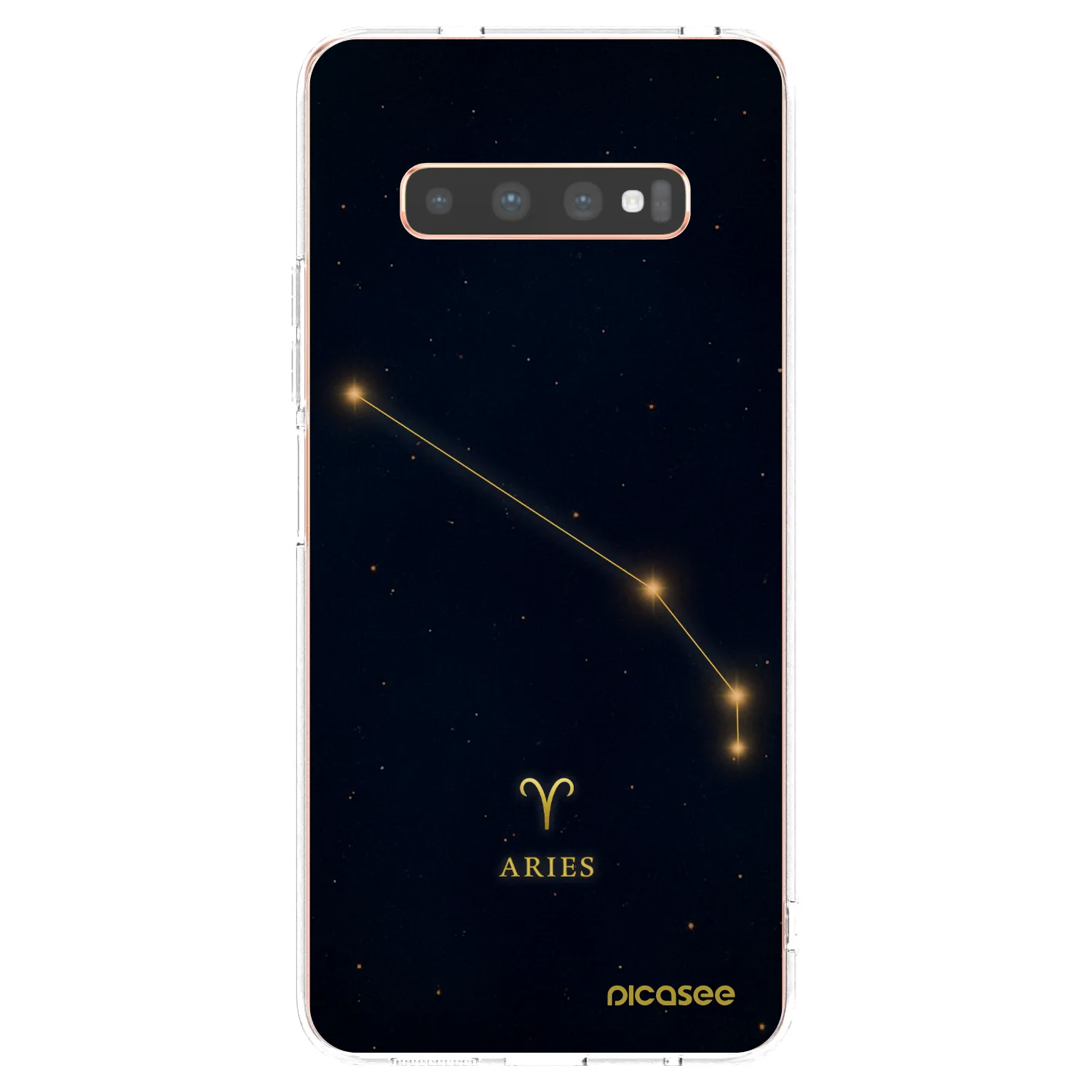 Picasee silikonska prozirna maskica za Samsung Galaxy S10 Plus G975 - ARIES