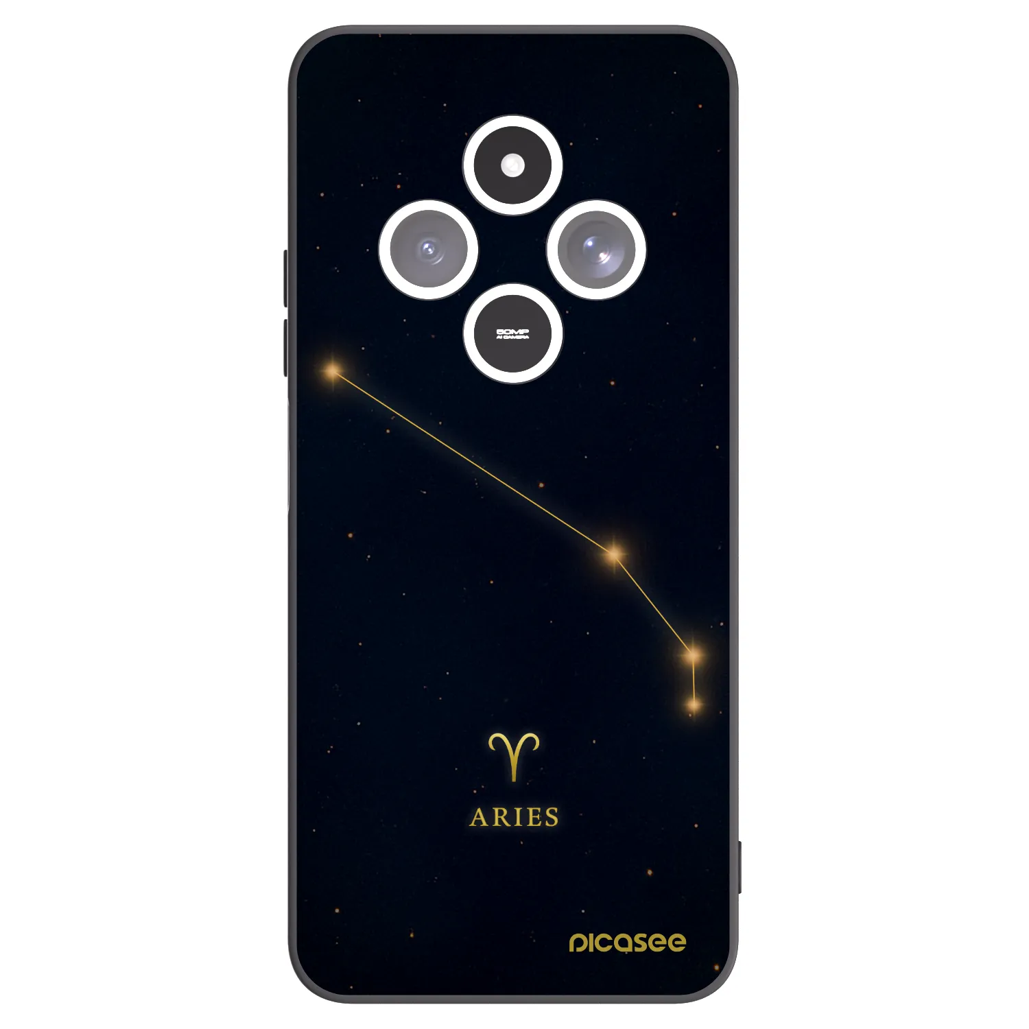 Picasee crna silikonska maskica za Xiaomi Redmi 14C - ARIES