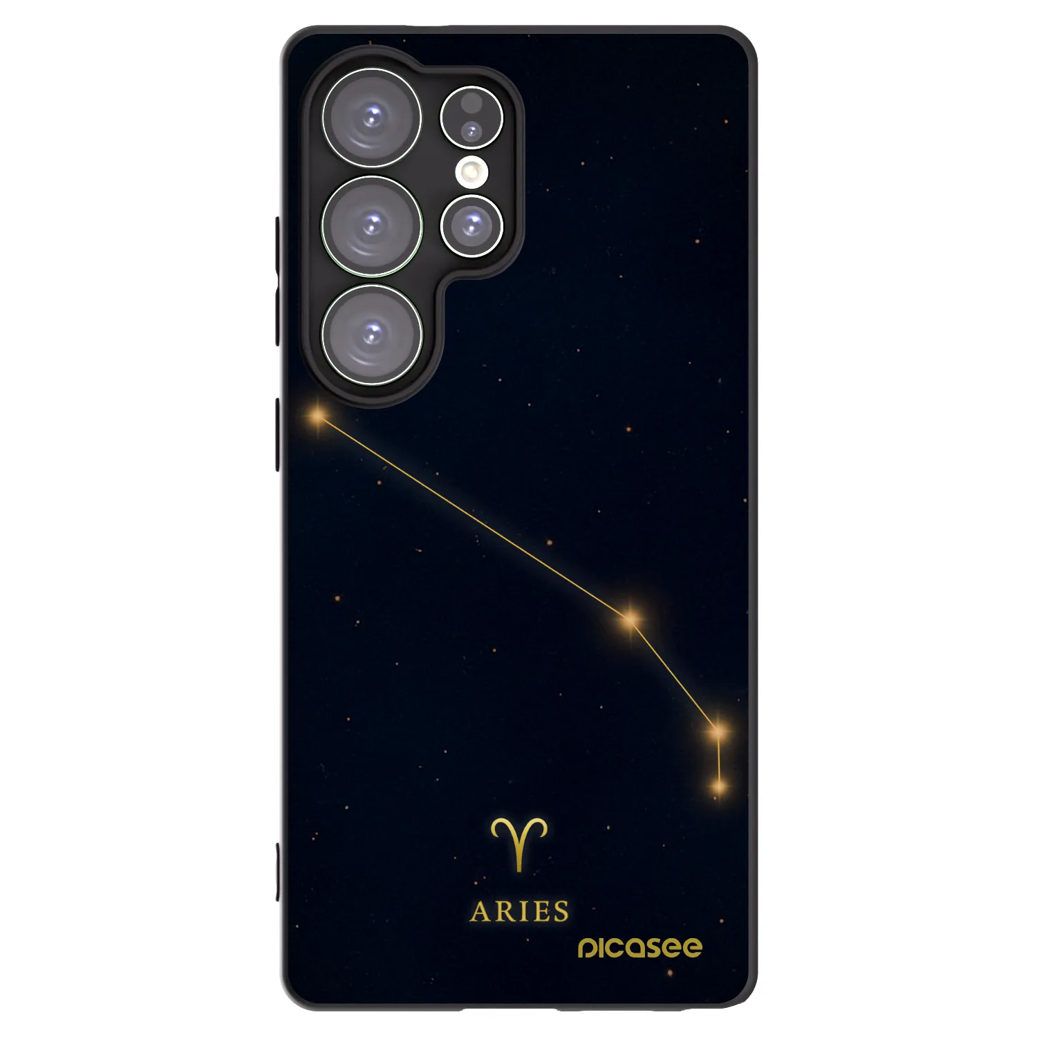 Picasee crna silikonska maskica za Samsung Galaxy S25 Ultra 5G - ARIES