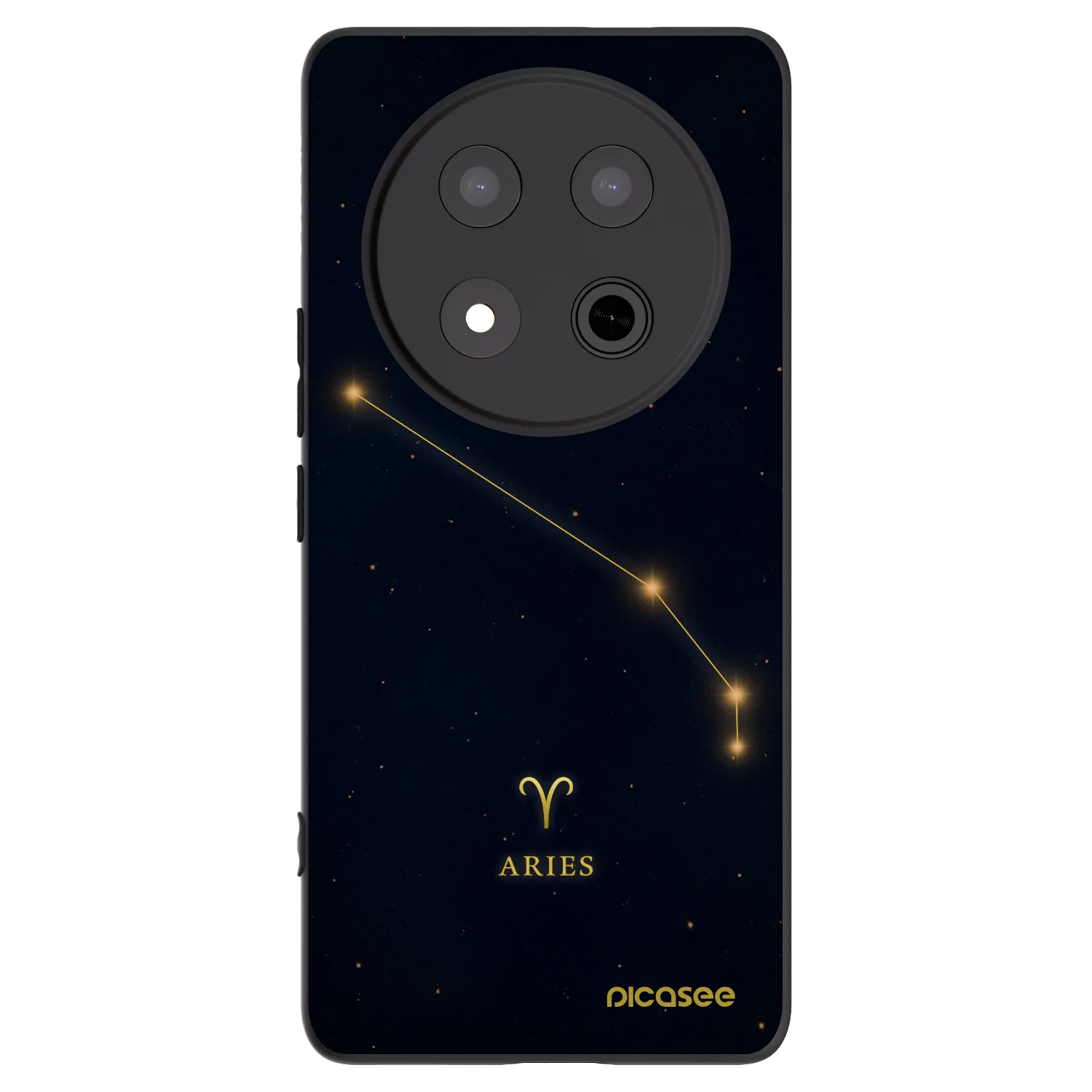 Picasee crna silikonska maskica za Honor Magic7 Lite 5G - ARIES