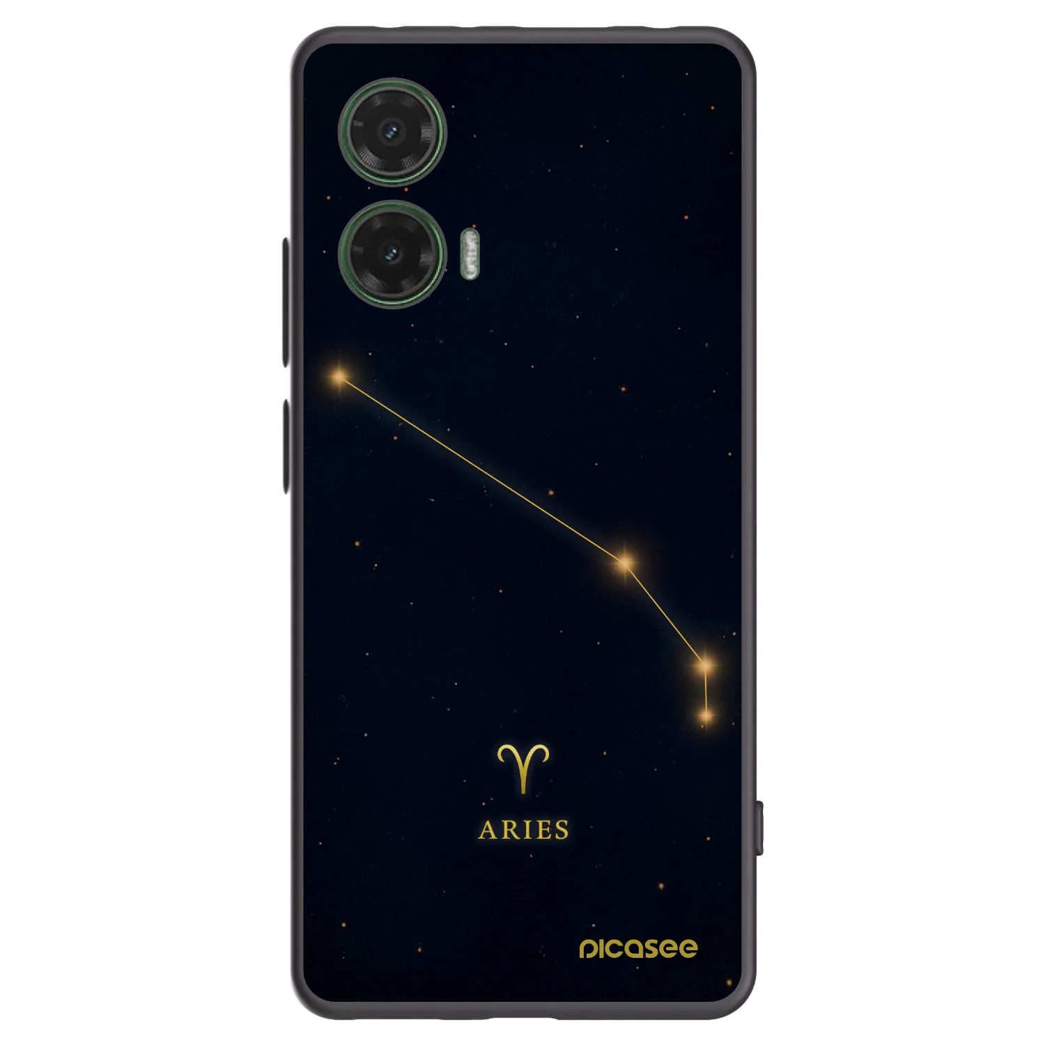Picasee crna silikonska maskica za Motorola Moto G35 5G - ARIES