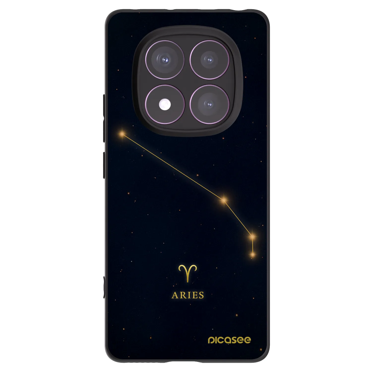 Picasee crna silikonska maskica za Xiaomi Redmi Note 14 Pro 4G - ARIES