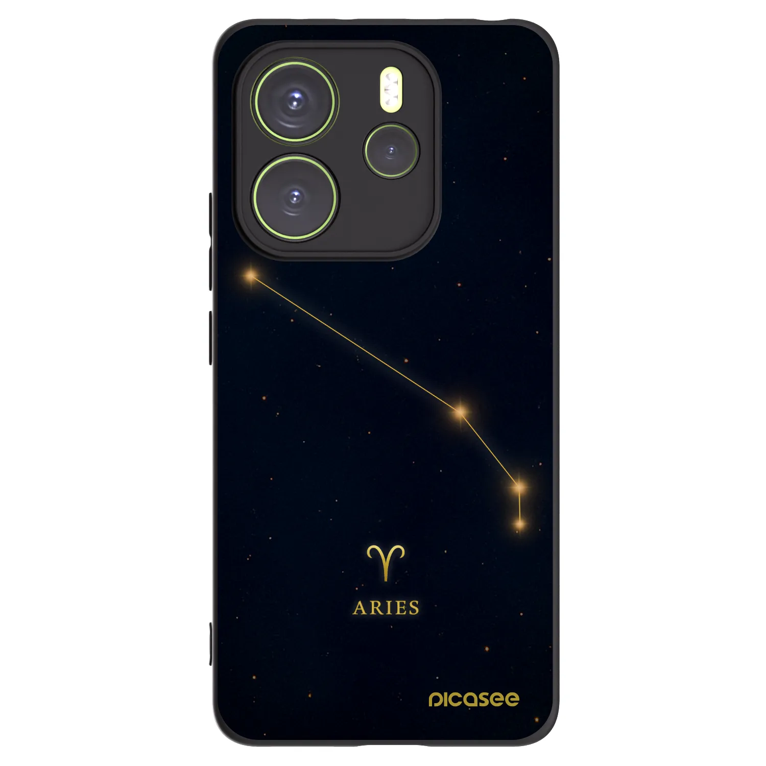Picasee crna silikonska maskica za Xiaomi Redmi Note 14 4G - ARIES