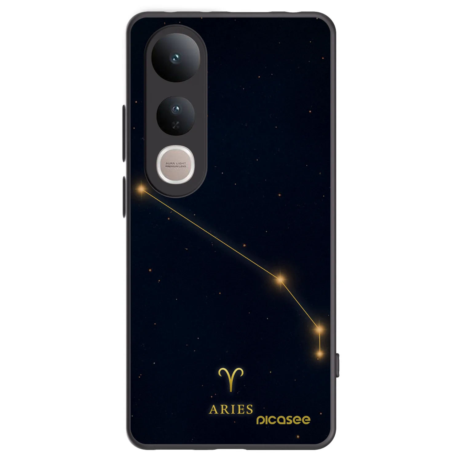Picasee crna silikonska maskica za Vivo V50 Lite 5G - ARIES