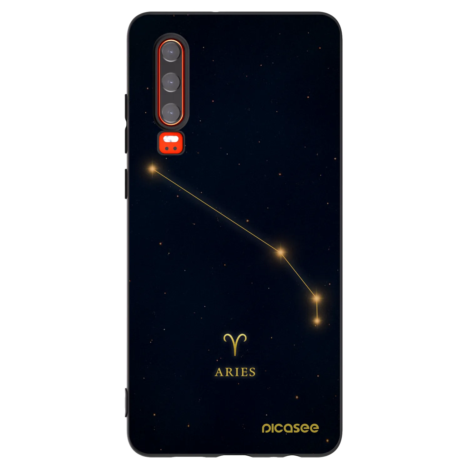 Picasee crna silikonska maskica za Huawei P30 - ARIES