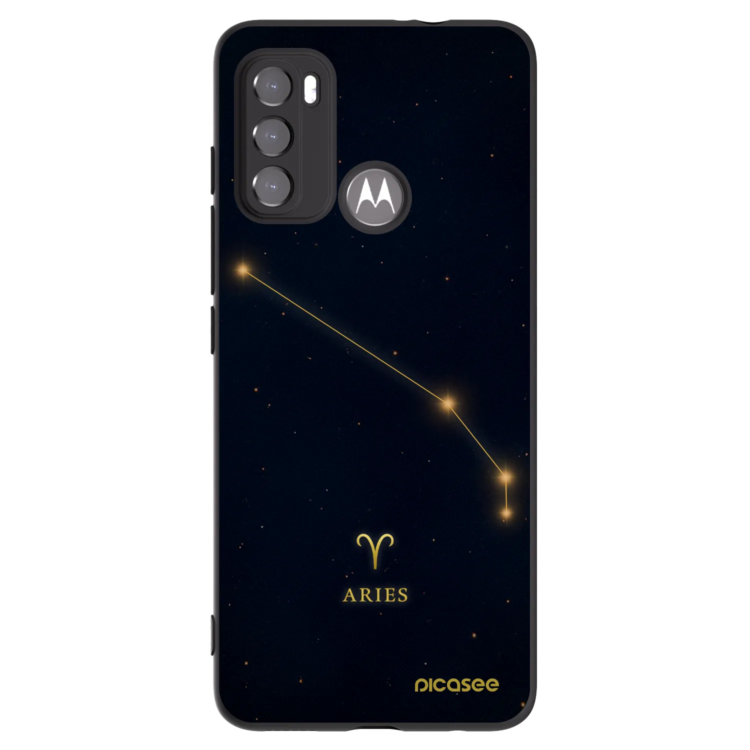 Picasee crna silikonska maskica za Motorola Edge 60 5G - ARIES