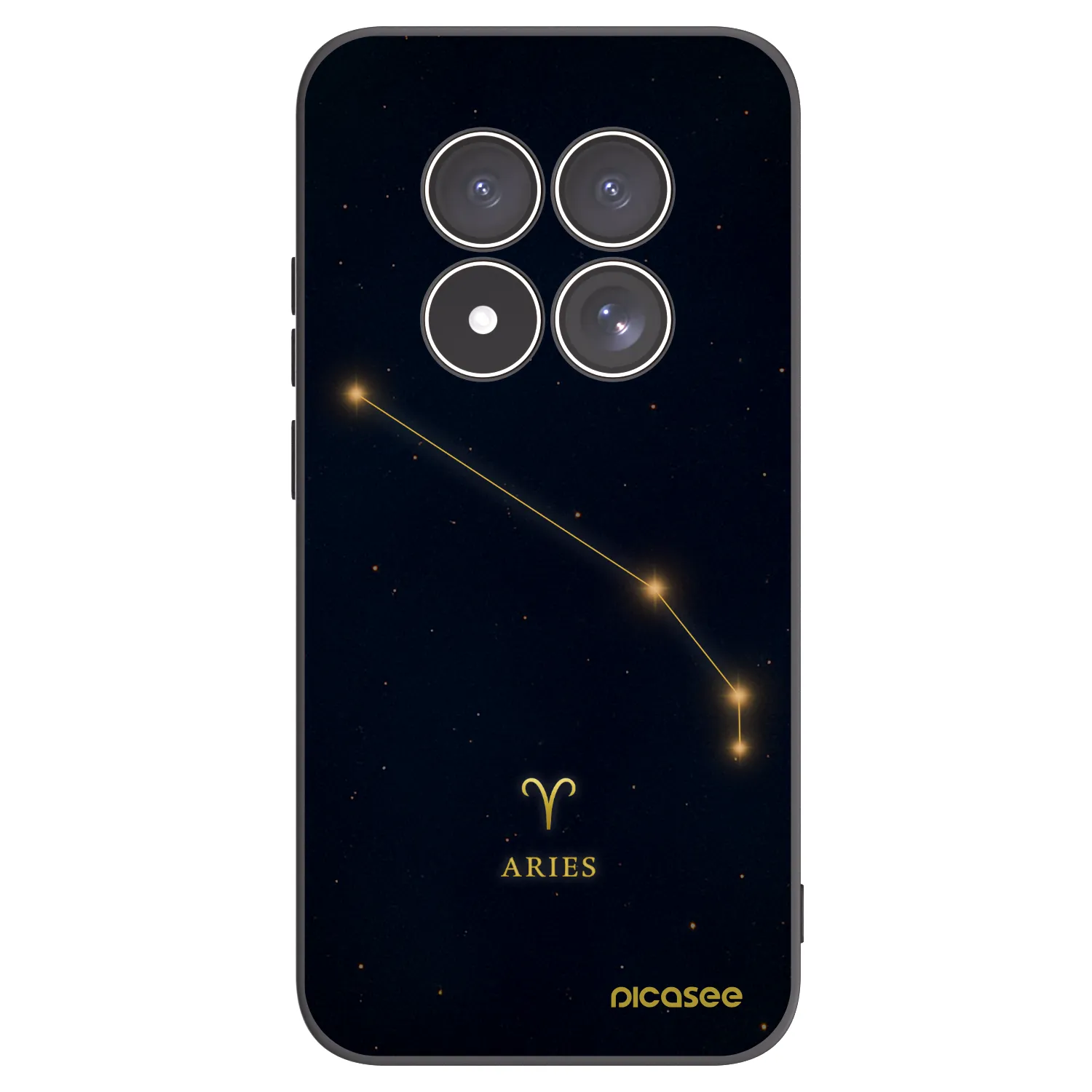 Picasee crna silikonska maskica za Xiaomi Redmi Note 15 Pro 4G - ARIES