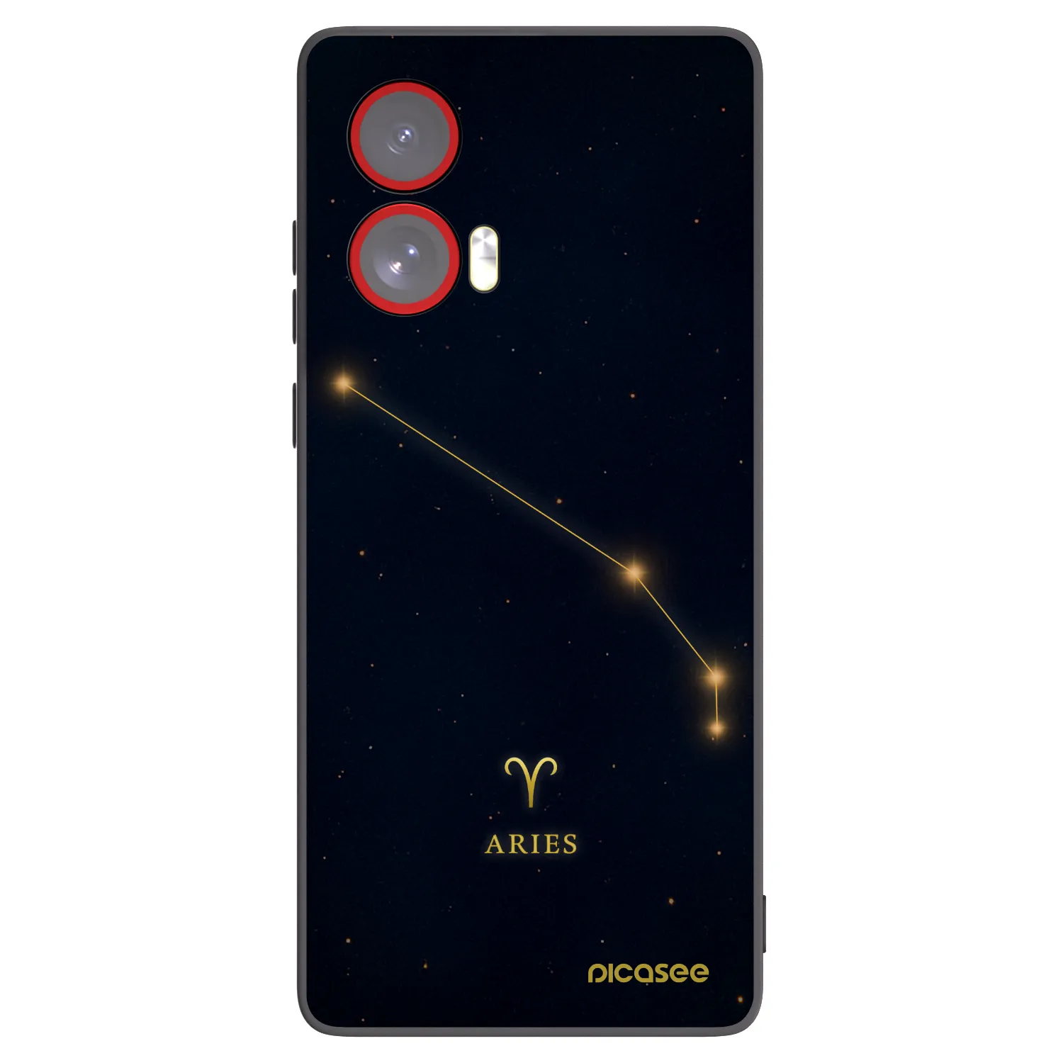 Picasee crna silikonska maskica za Motorola Edge 50 Fusion - ARIES