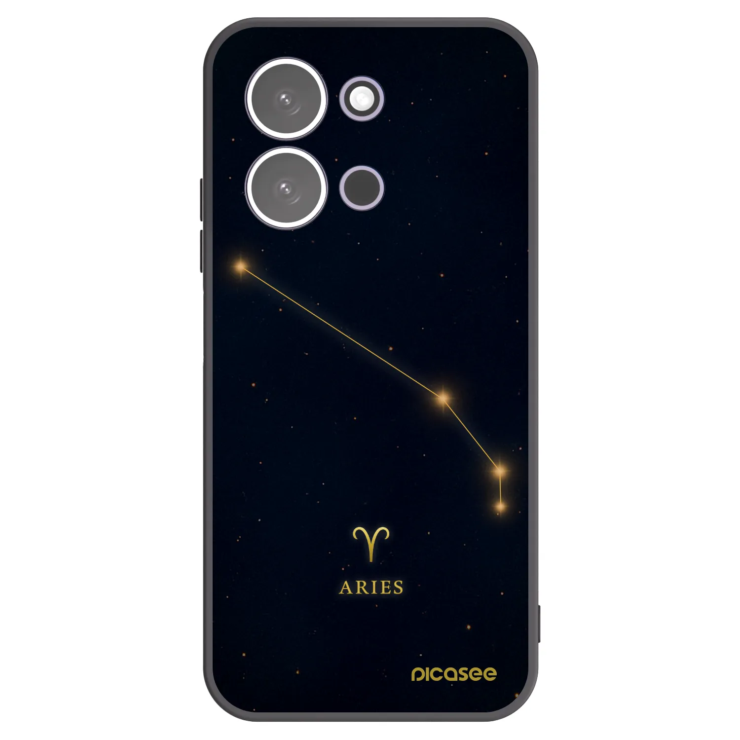 Picasee crna silikonska maskica za Xiaomi Redmi 15C 5G - ARIES