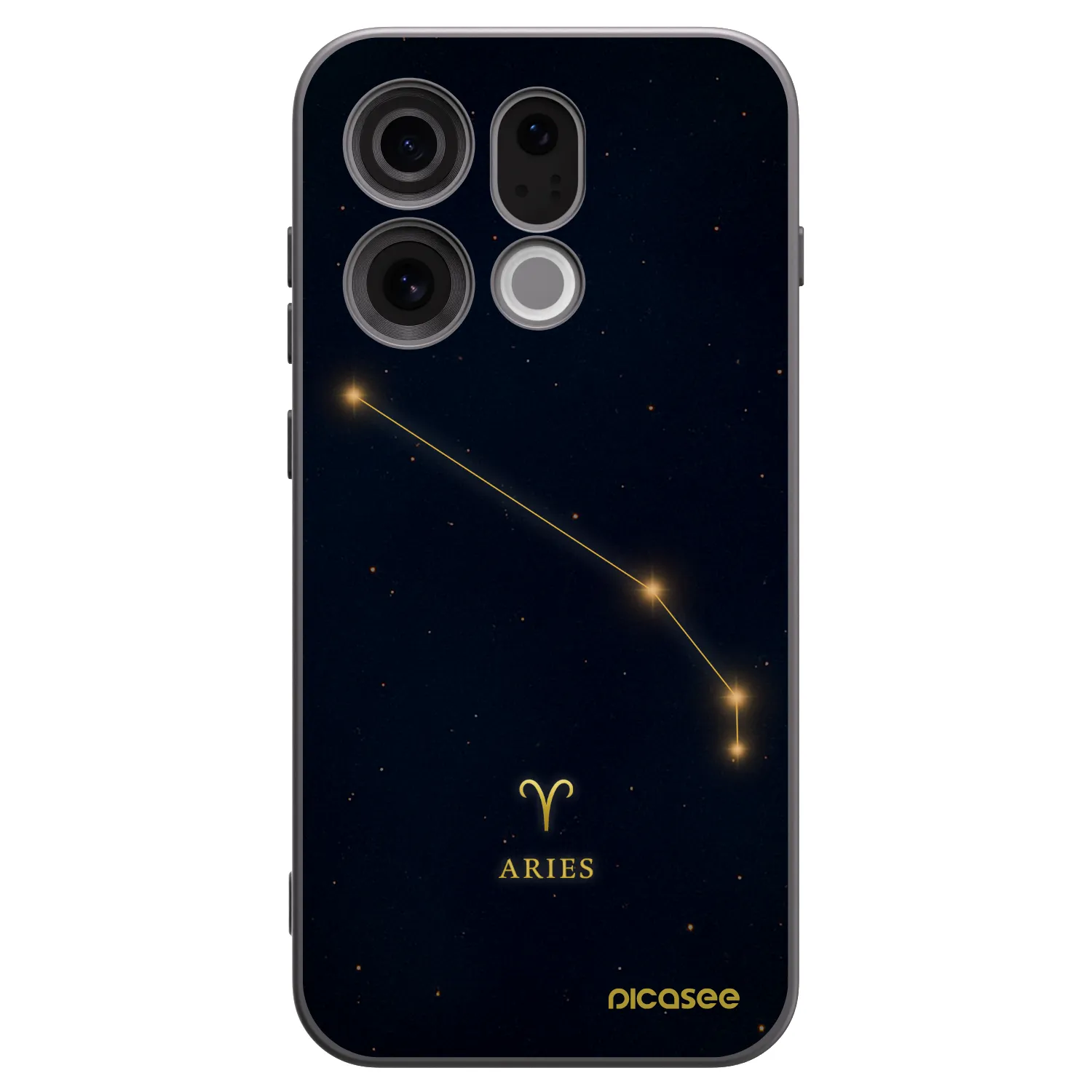 Picasee crna silikonska maskica za OPPO Find X9 - ARIES