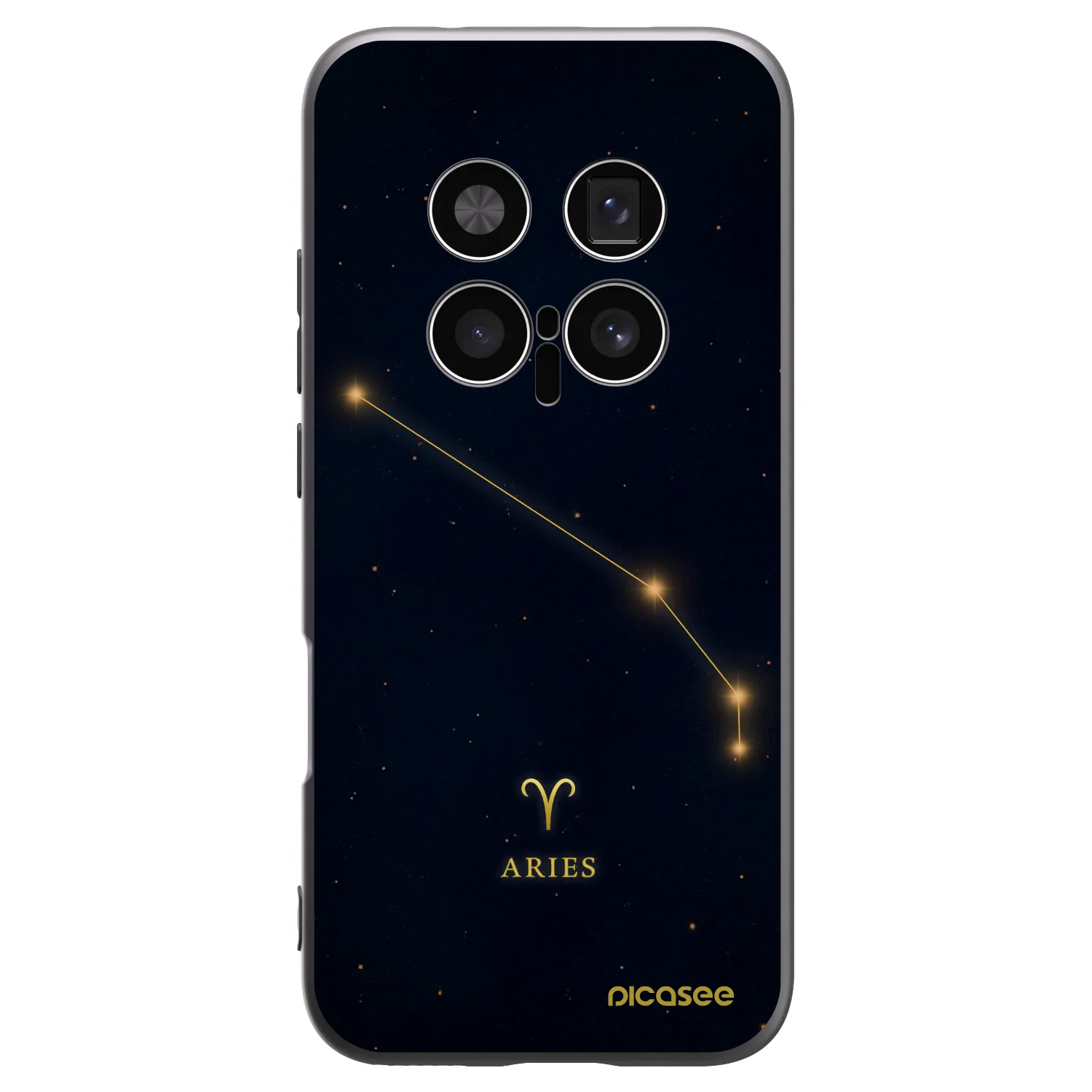 Picasee crna silikonska maskica za Honor Magic8 Pro 5G - ARIES