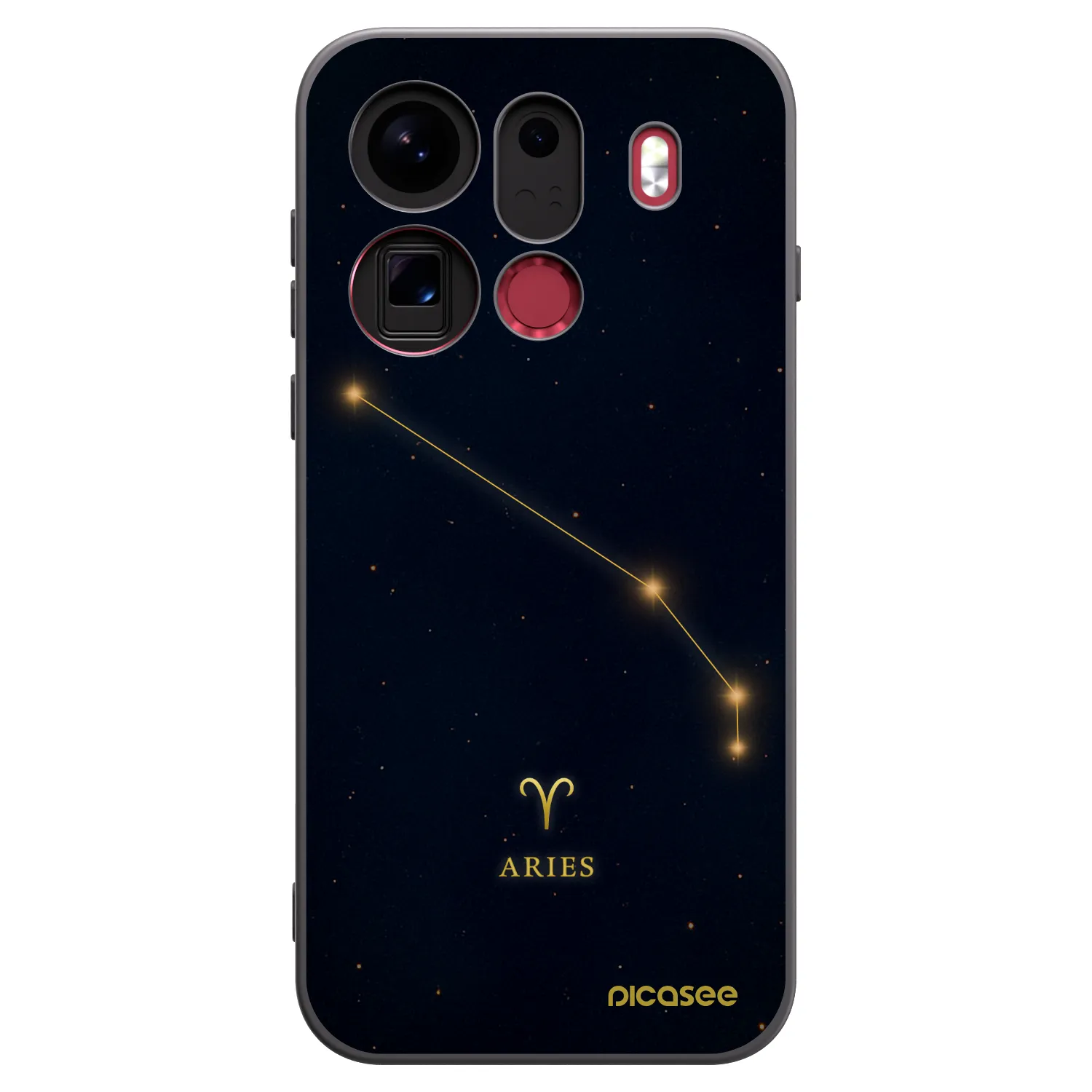 Picasee crna silikonska maskica za OPPO Find X9 Pro - ARIES